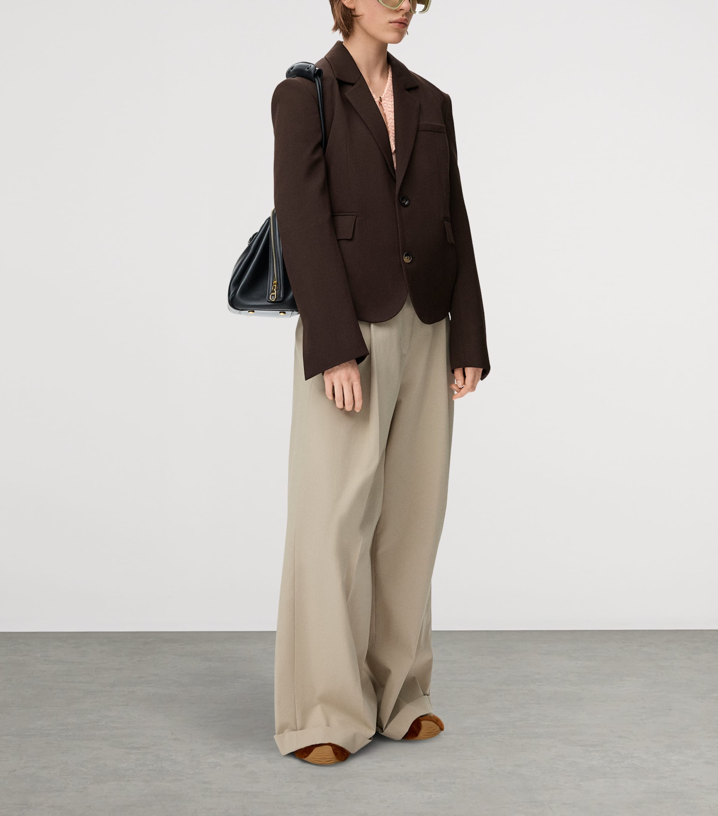 Wool Cable-Knit Sweater PINK Image 2