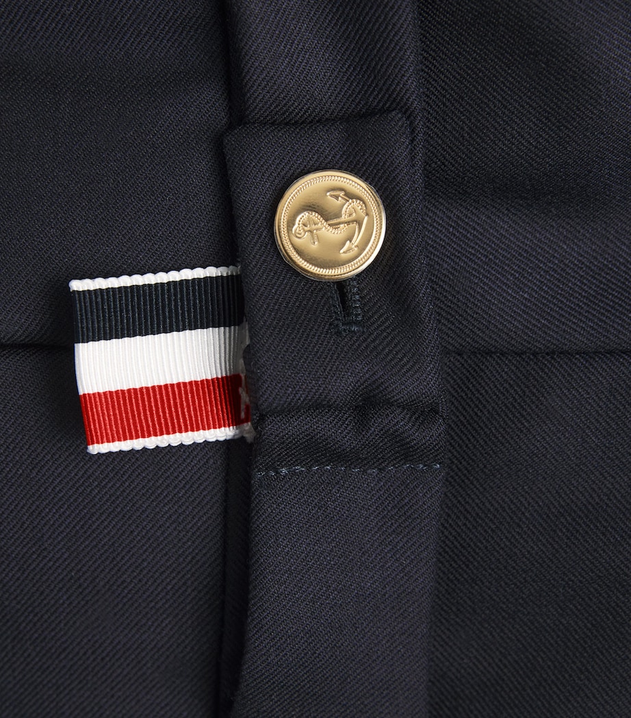 Wool Tailored Trousers NAVY Image 5