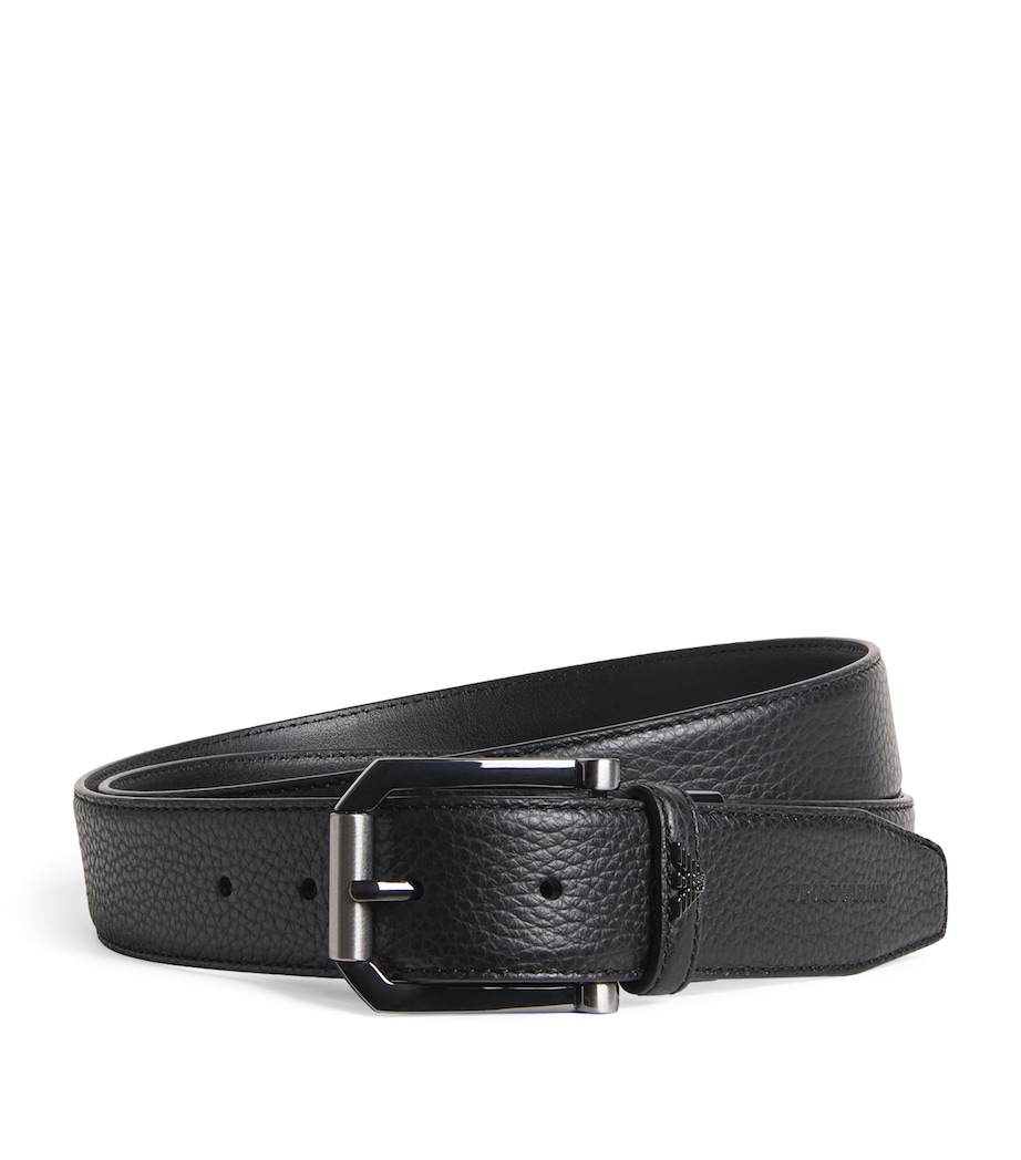 Emporio Armani Leather Tongue Belt Image 1