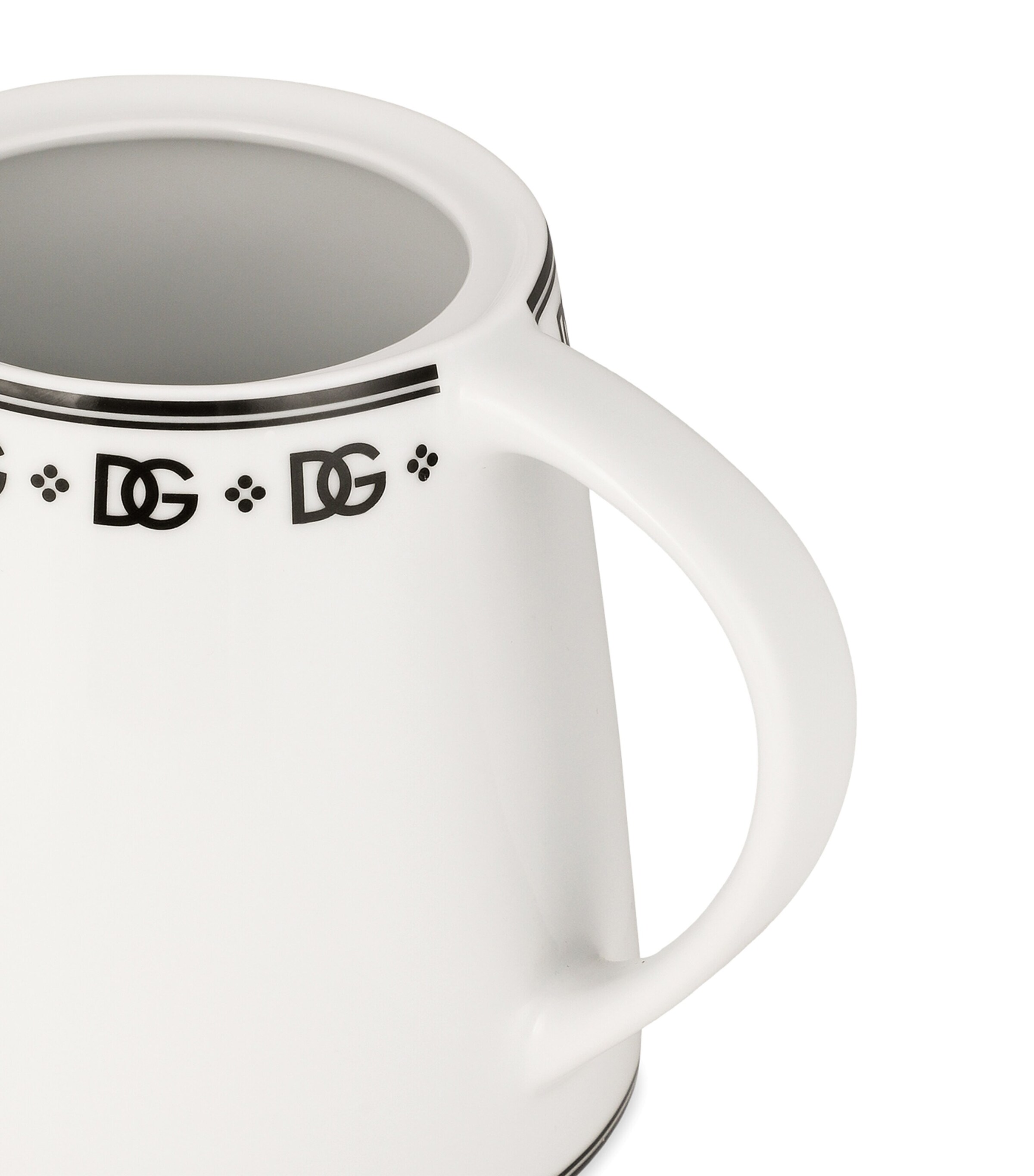 Dolce&Gabbana Casa Porcelain DG Logo Teapot Dg Logo Bordo Image 6