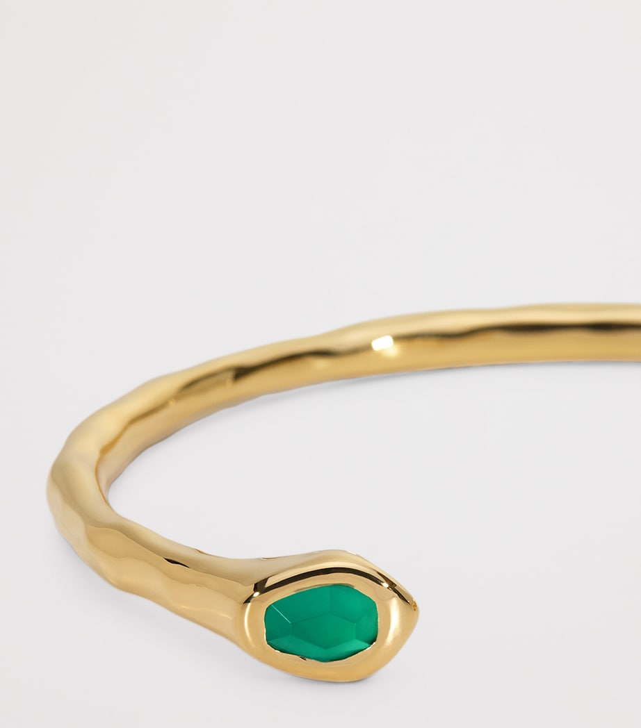 Gold Vermeil and Onyx Odyssey Cuff Bracelet 18K GOLD VERMEIL Image 2