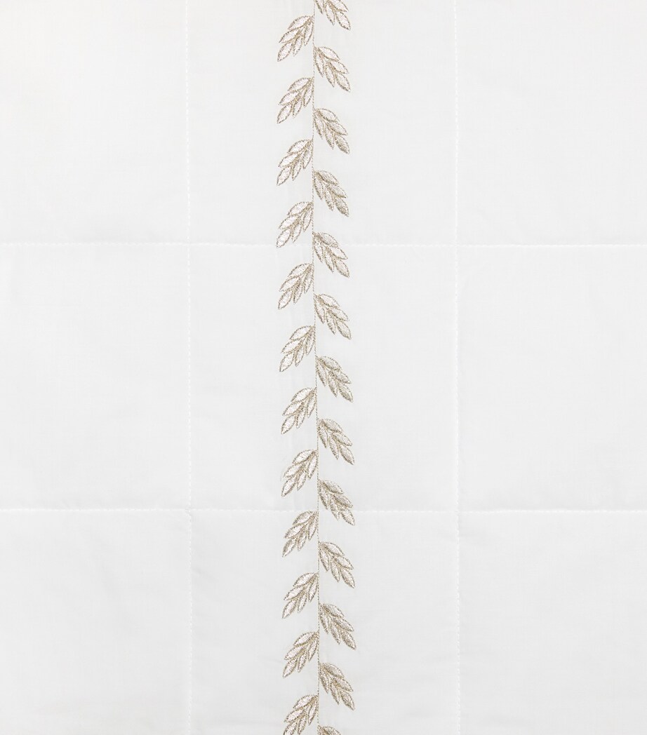 Federico King Bedspread (240cm x 260cm) WHT/ANTIQUE SVR Image 4