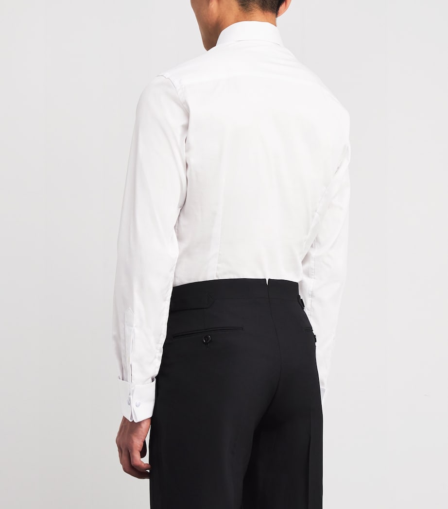 Plissé-Front Slim Fit Shirt WHITE PLIS Image 4