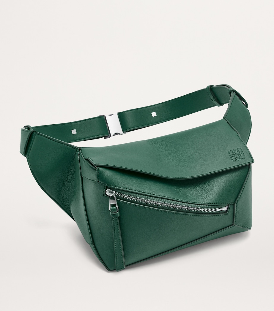 Small Leather Puzzle Bag EVERGREEN Image 5