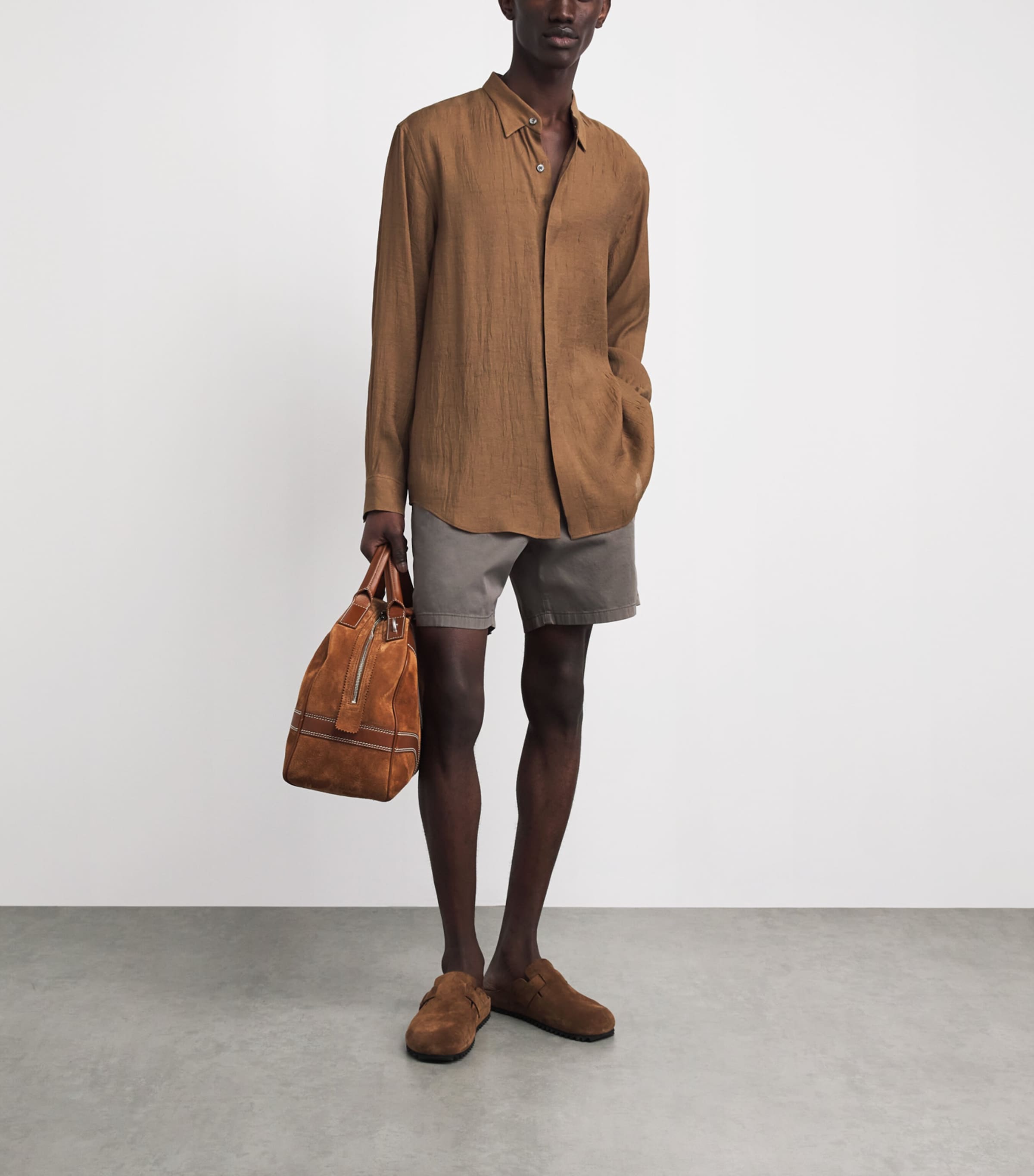 PAIGE Mens Elijah Shorts Thyme Image 2