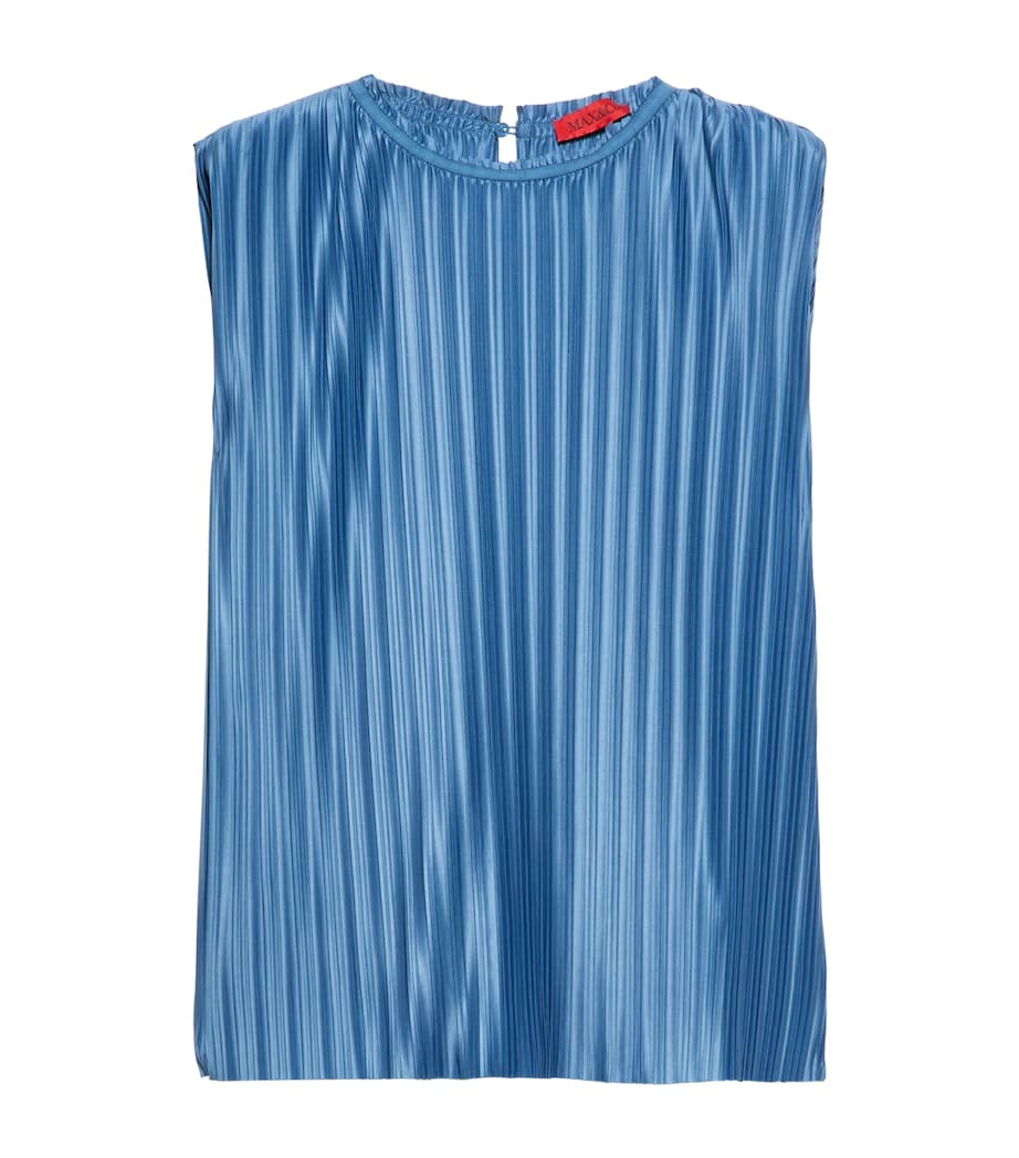 Pleated Tank Top SKY BLUE Image 1