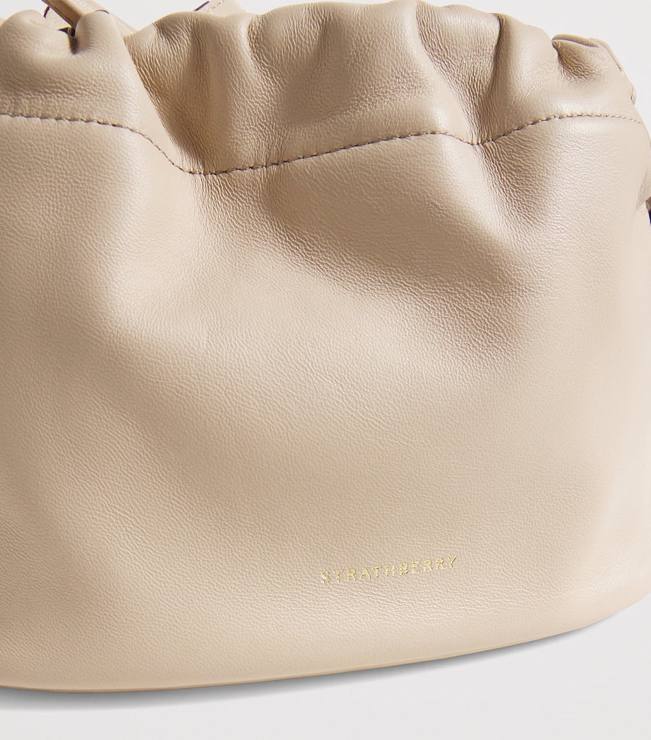 Leather Charlotte Clutch Bag OAT Image 6