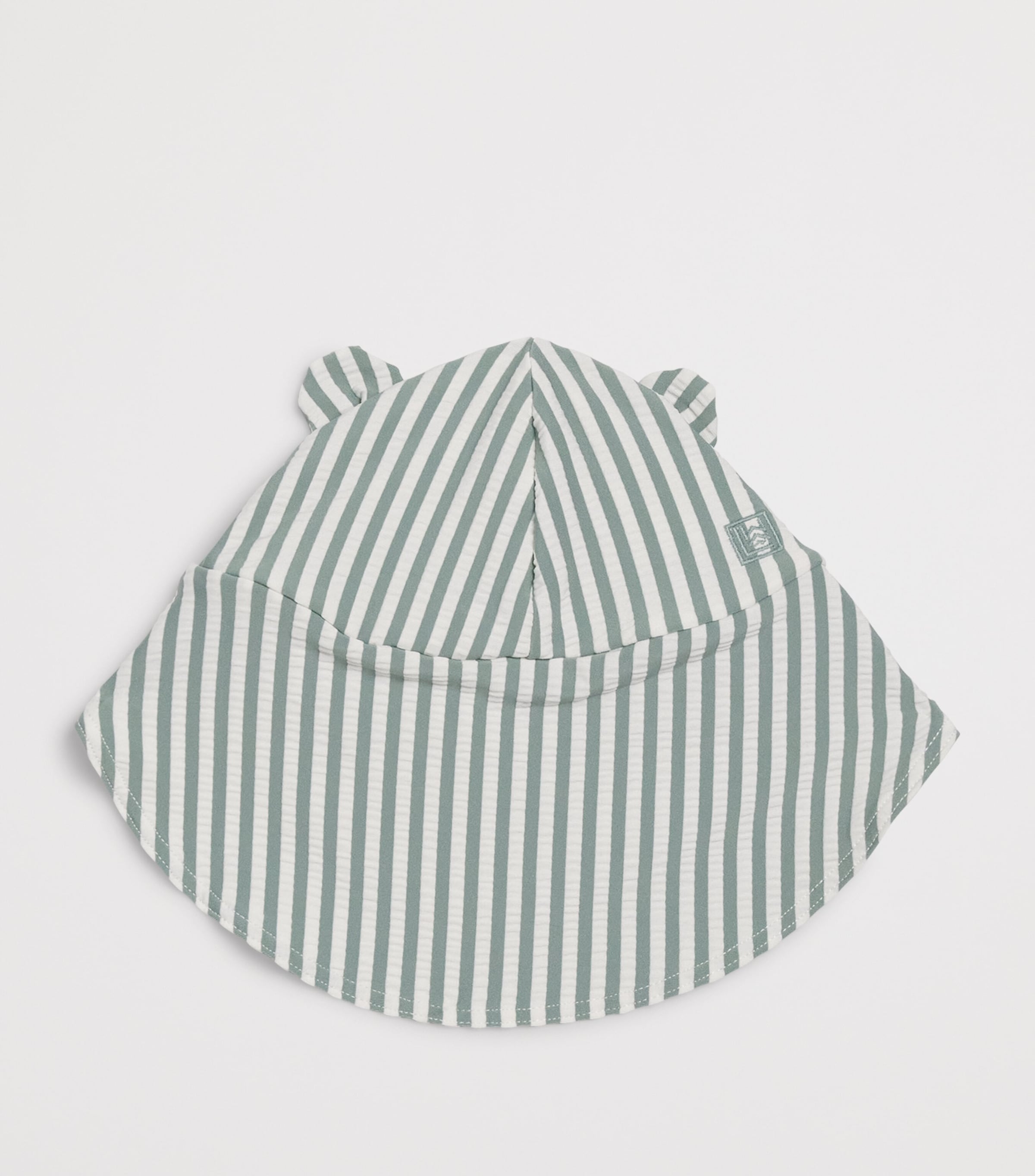 Liewood Seersucker Stripe Senia Swim Hat (0-24 Months) Peppermint/sandy Image 2