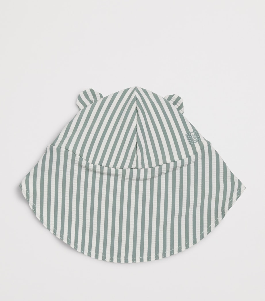 Liewood Seersucker Stripe Senia Swim Hat (0-24 Months) Peppermint/sandy Image 2