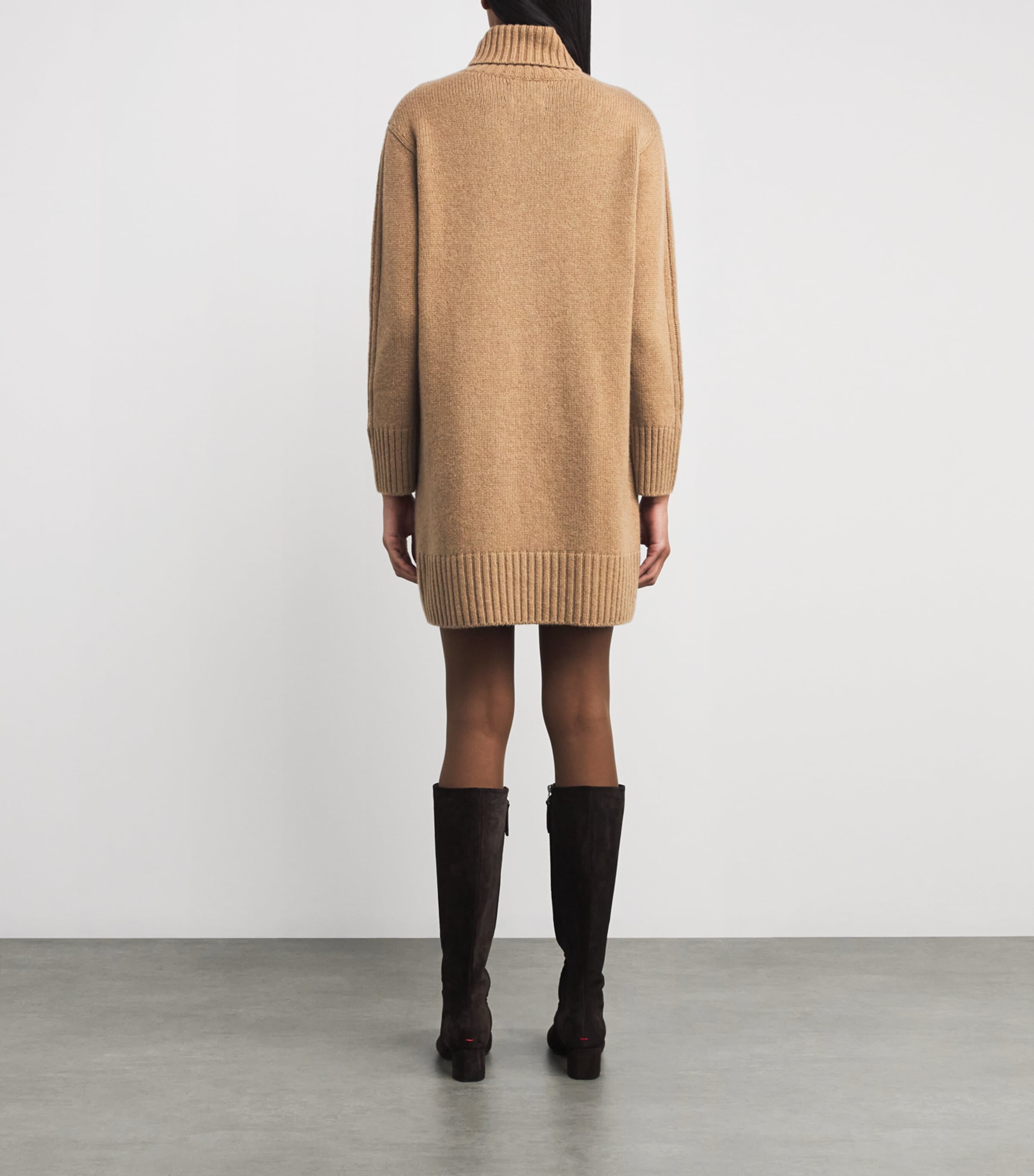 Cashmere Rollneck Mini Dress LLAMA Image 3