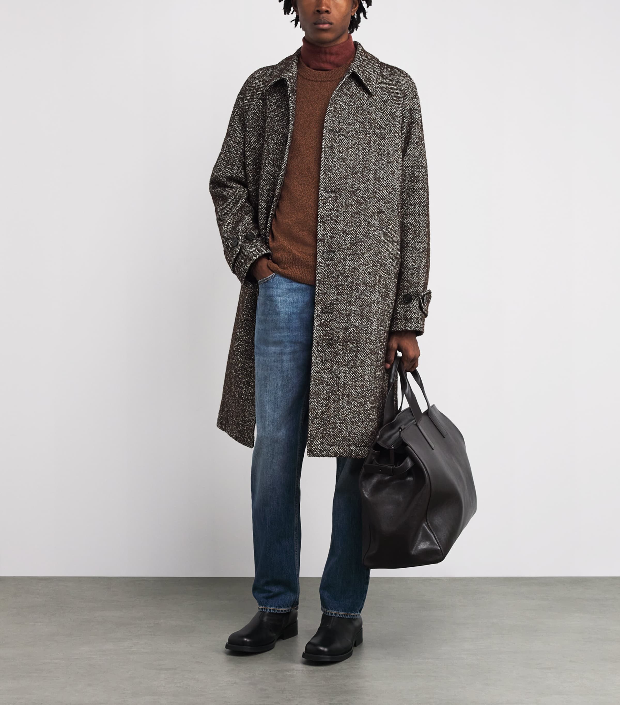 Wool-Cashmere Monogram Sweater F35 Image 2