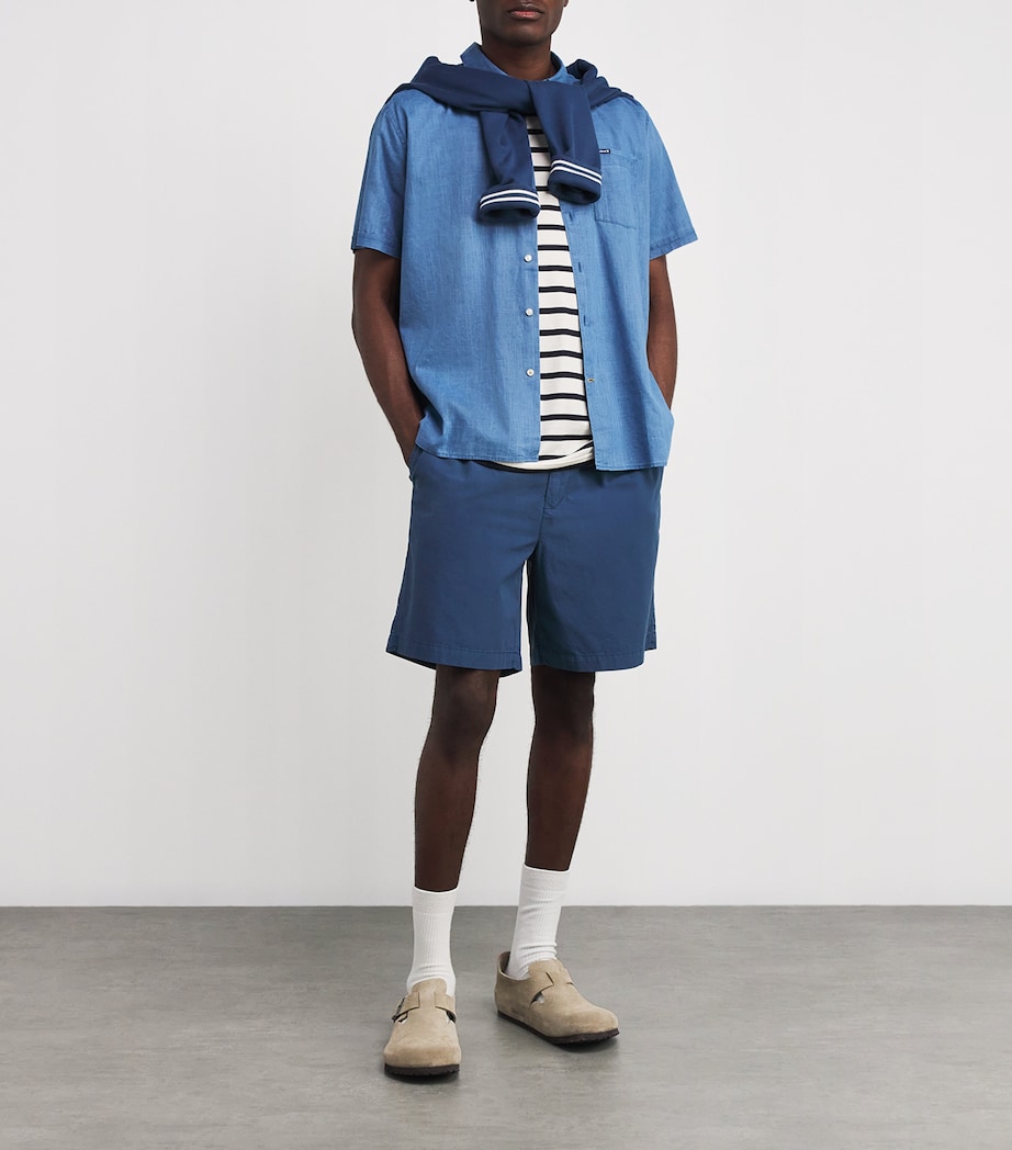 Cotton Ripstop Rickfell Shorts DARK DENIM Image 2