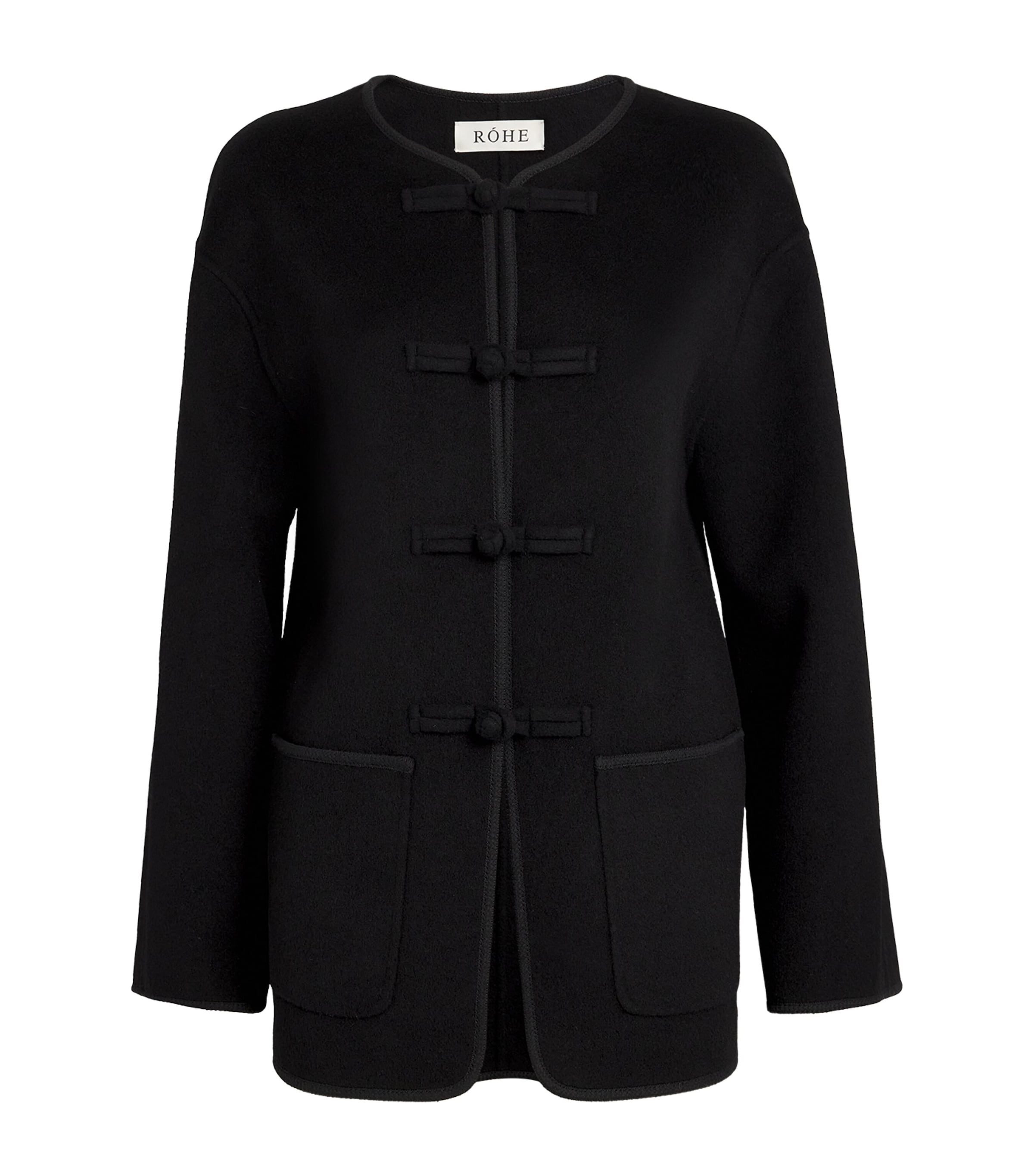 Rohe Mandarin-closure Jacket In Black