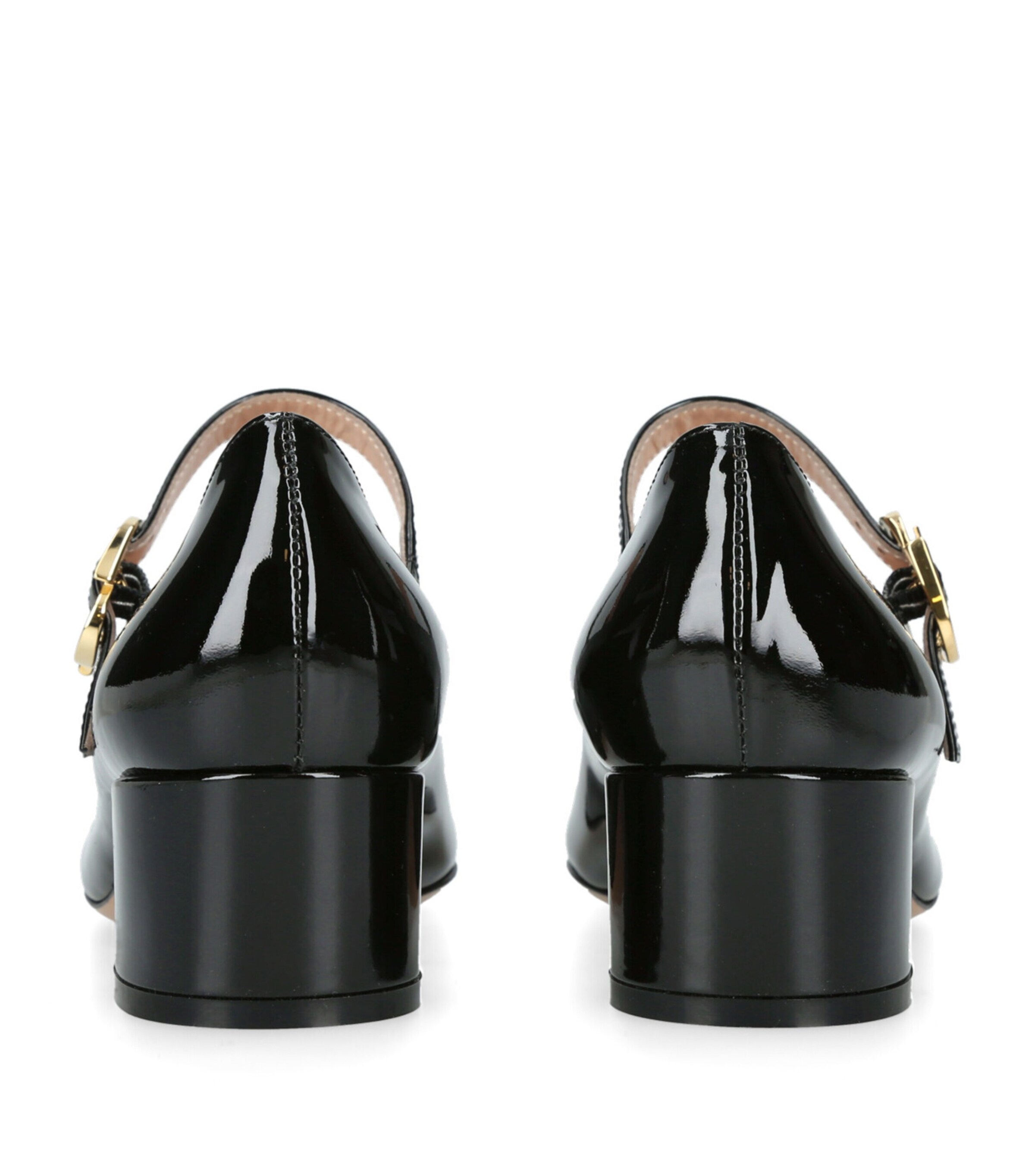Gianvito Rossi Leather Mary Jane Pumps 45 Black Image 3