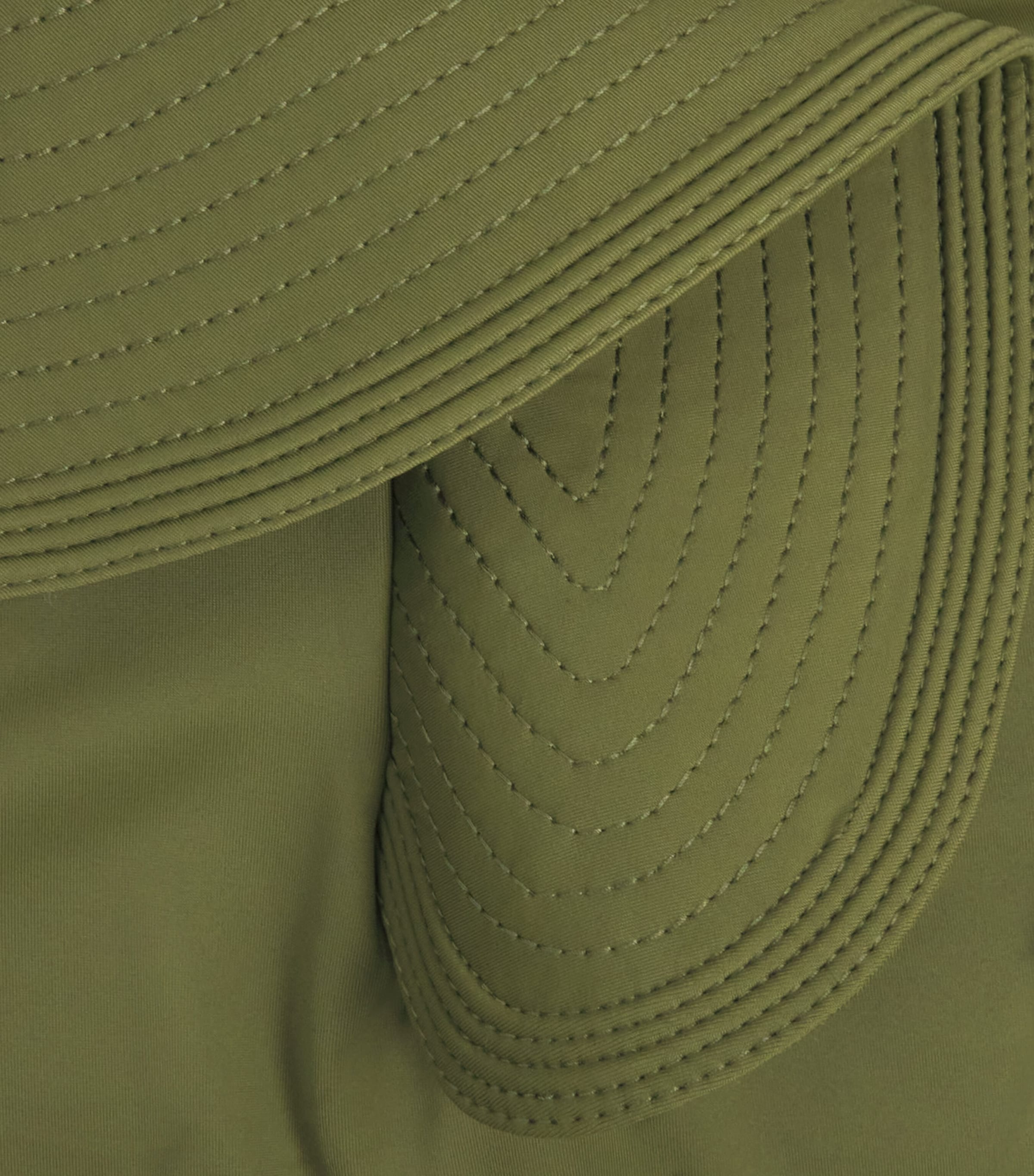 One-Shoulder Boleros Swimsuit GREEN Image 5