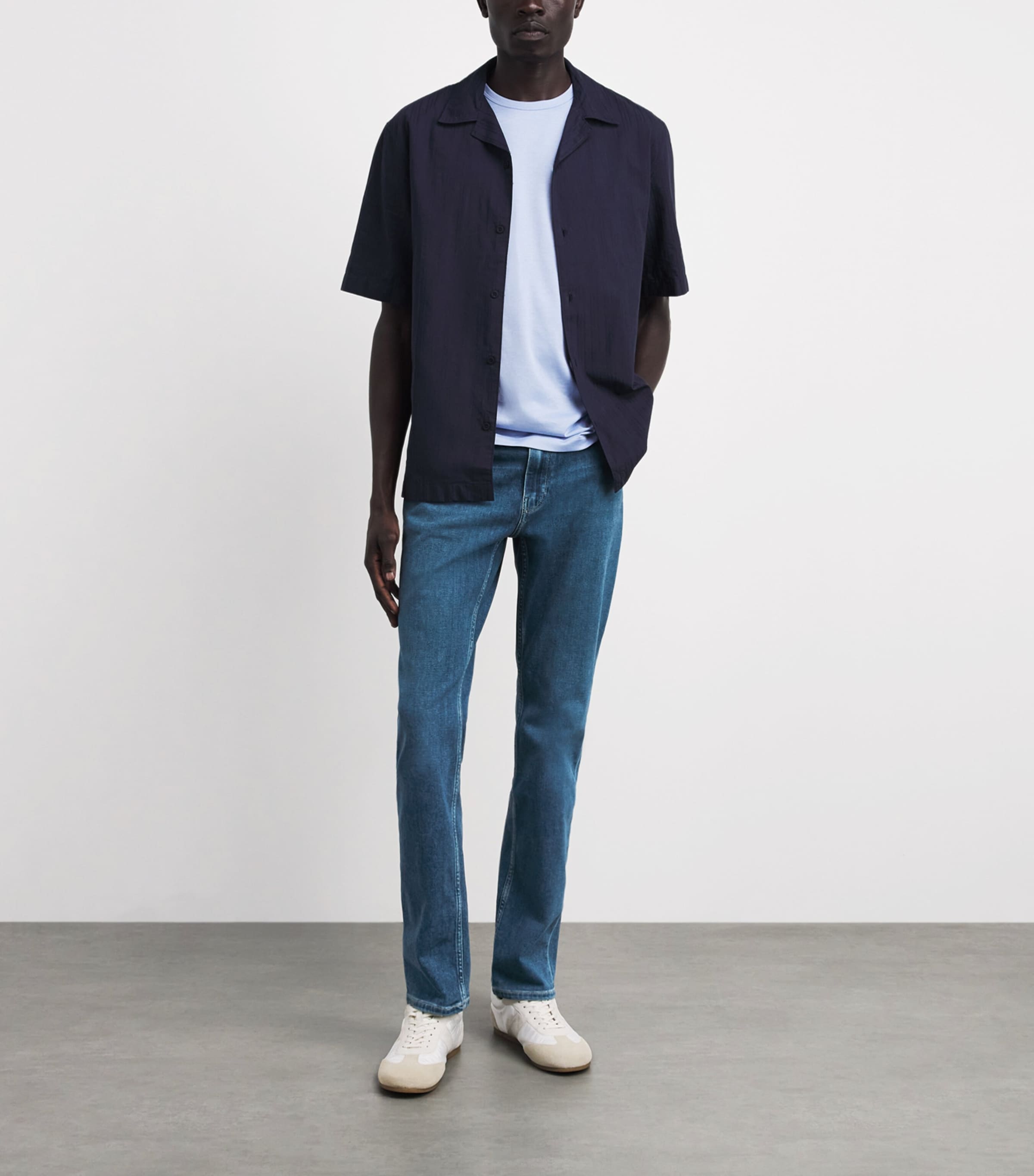 PAIGE Mens Federal Slim Jeans Bushman Image 2