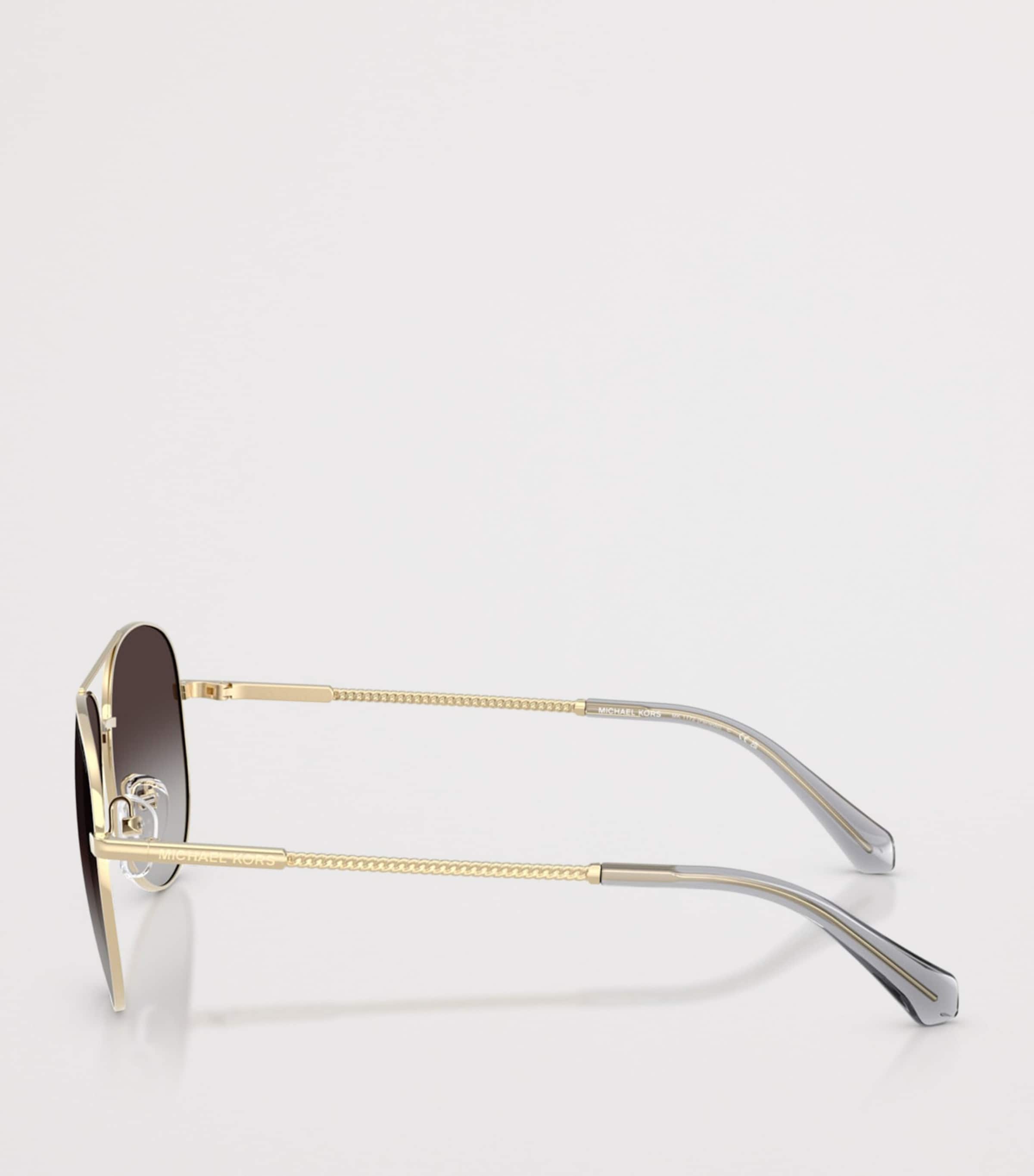 Michael Kors Perledo Pilot Sunglasses Gold Image 3