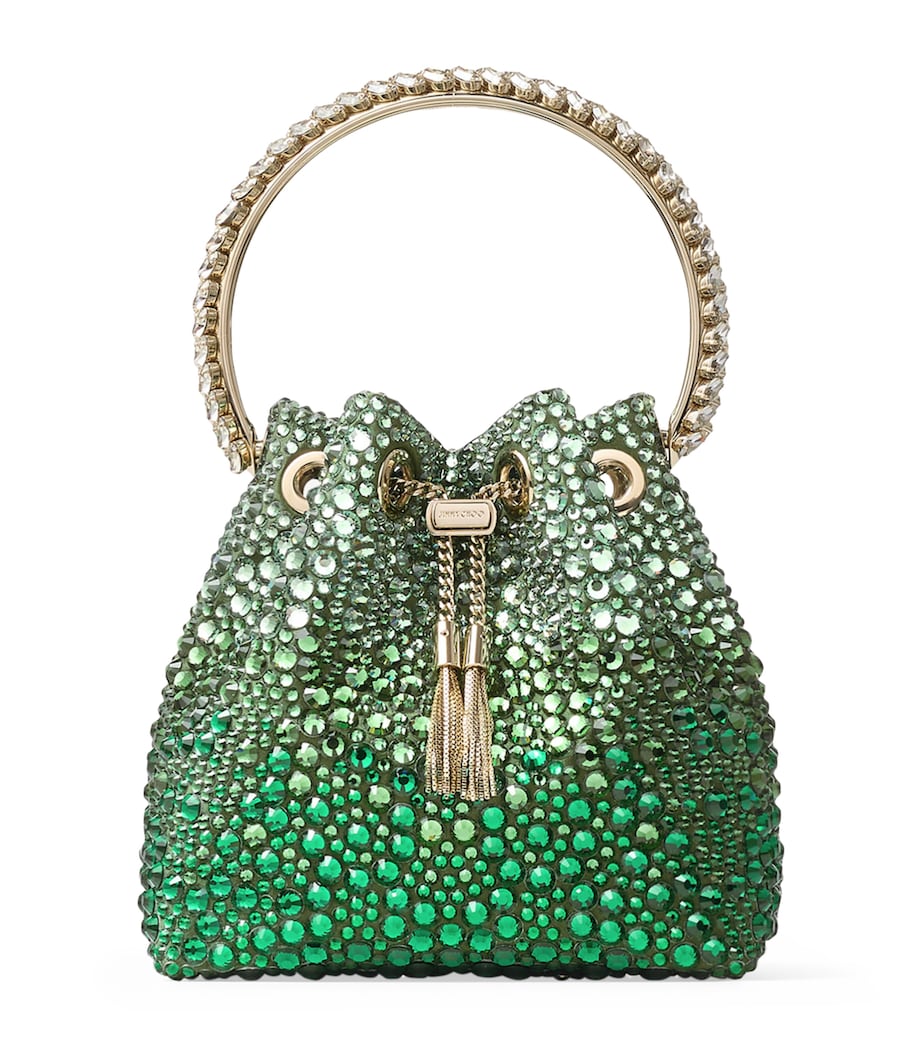Bon Bon Embellished Top-Handle Bag BRITISH GREEN MIX/EM Image 1
