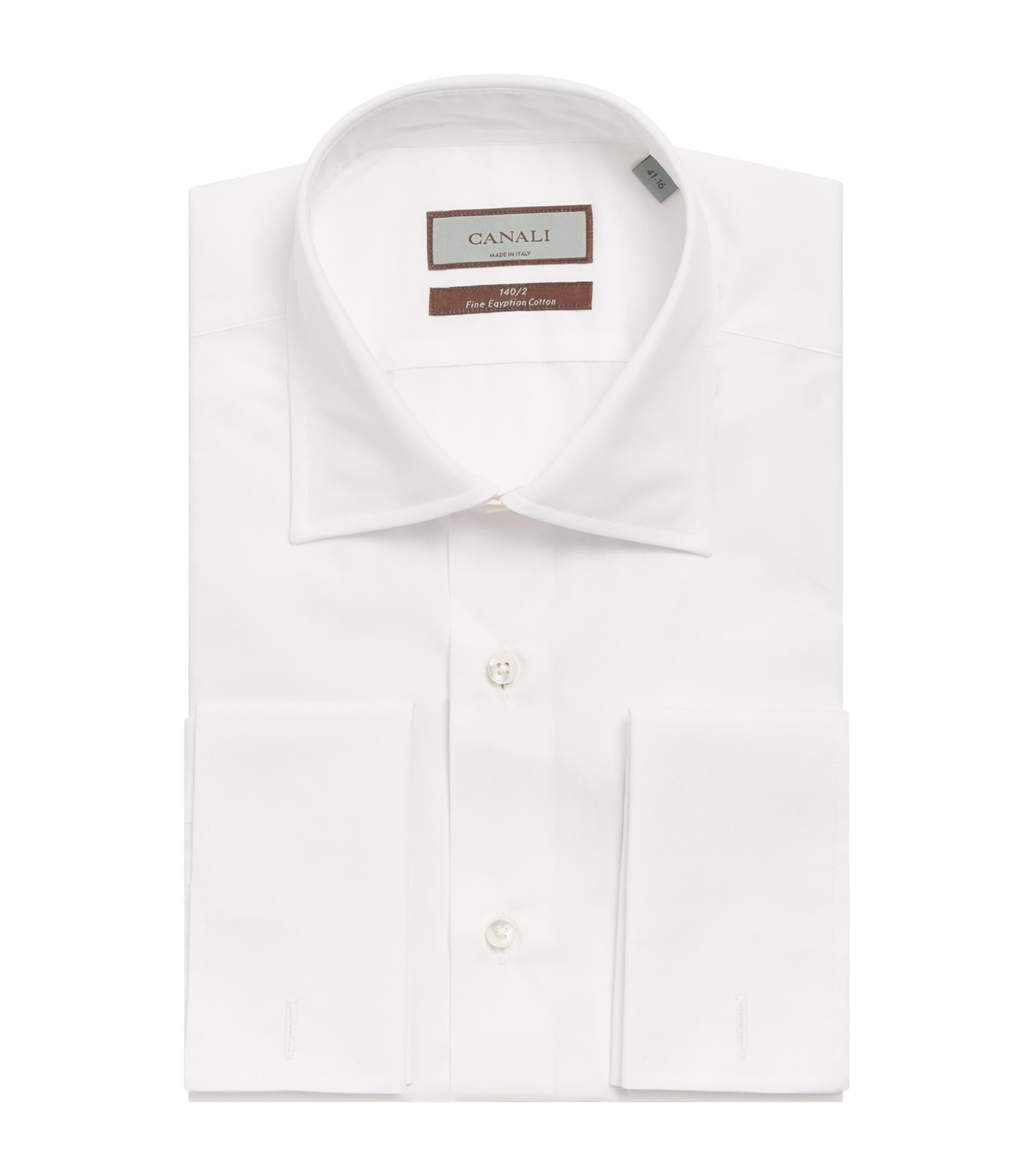 Shop Canali Egyptian Cotton Slim-fit Shirt In White