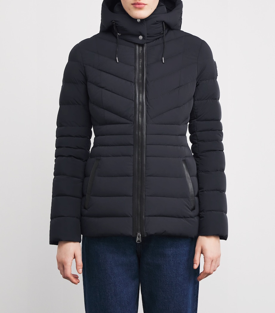 Down-Padded Patsy-NFR Quilted Jacket BLACK Image 3
