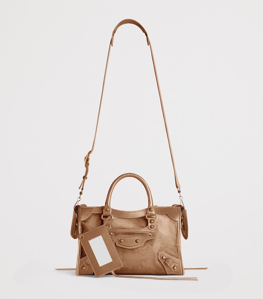 Balenciaga Small Lambskin Le City Top-Handle Bag Image 2