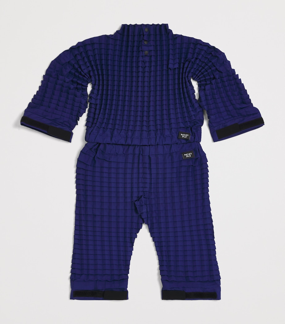 Petit Pli Pleated Versa-Tile Trousers (10-11 Years) Orion Blue Image 3