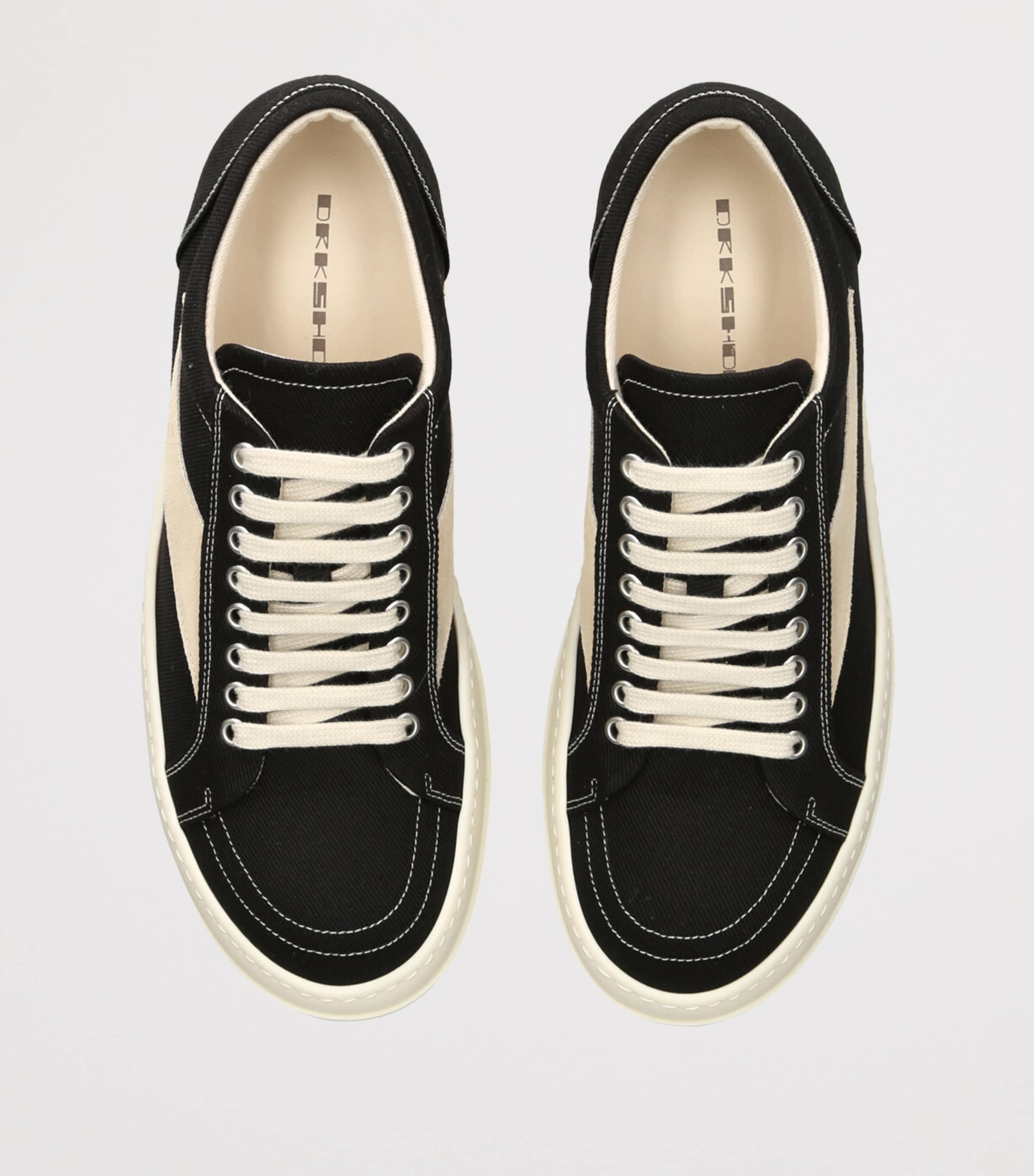 Rick Owens DRKSHDW Denim Vintage Sneakers Black/comb Image 4