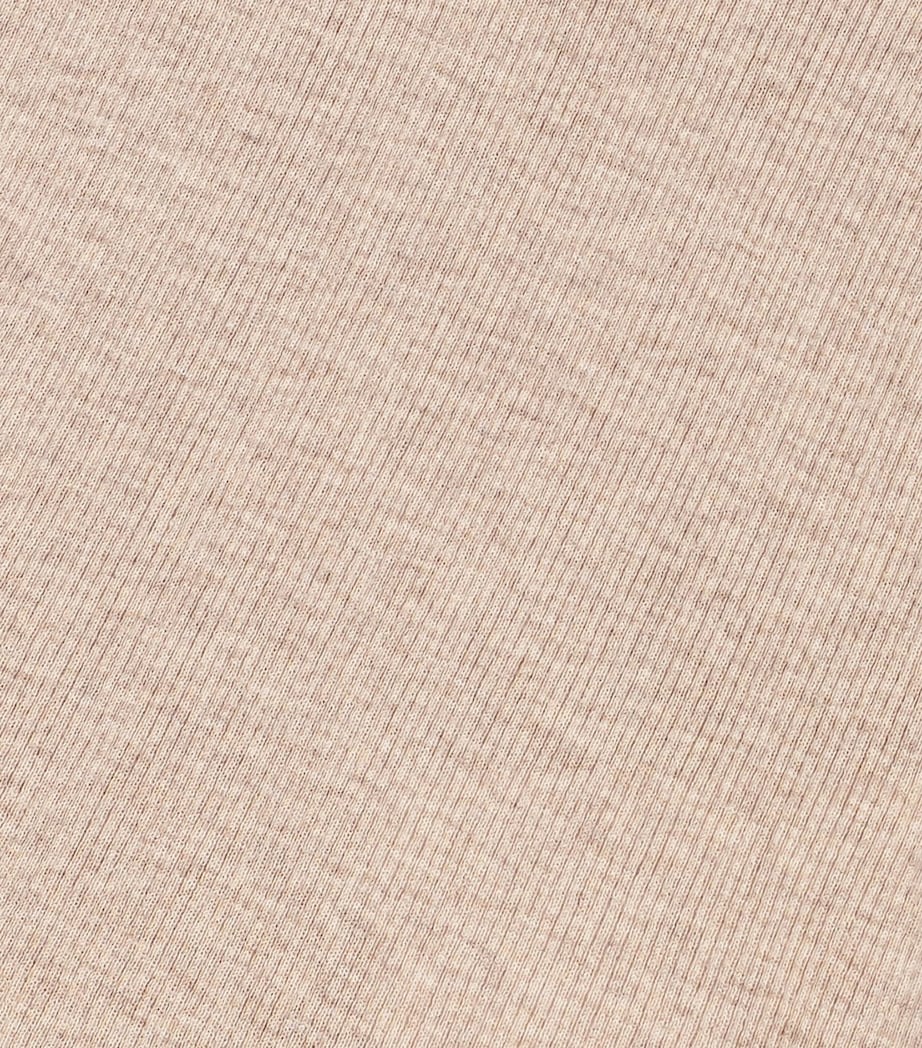 Maje Womens Wool-Silk Rollneck Sweater Beige Image 9