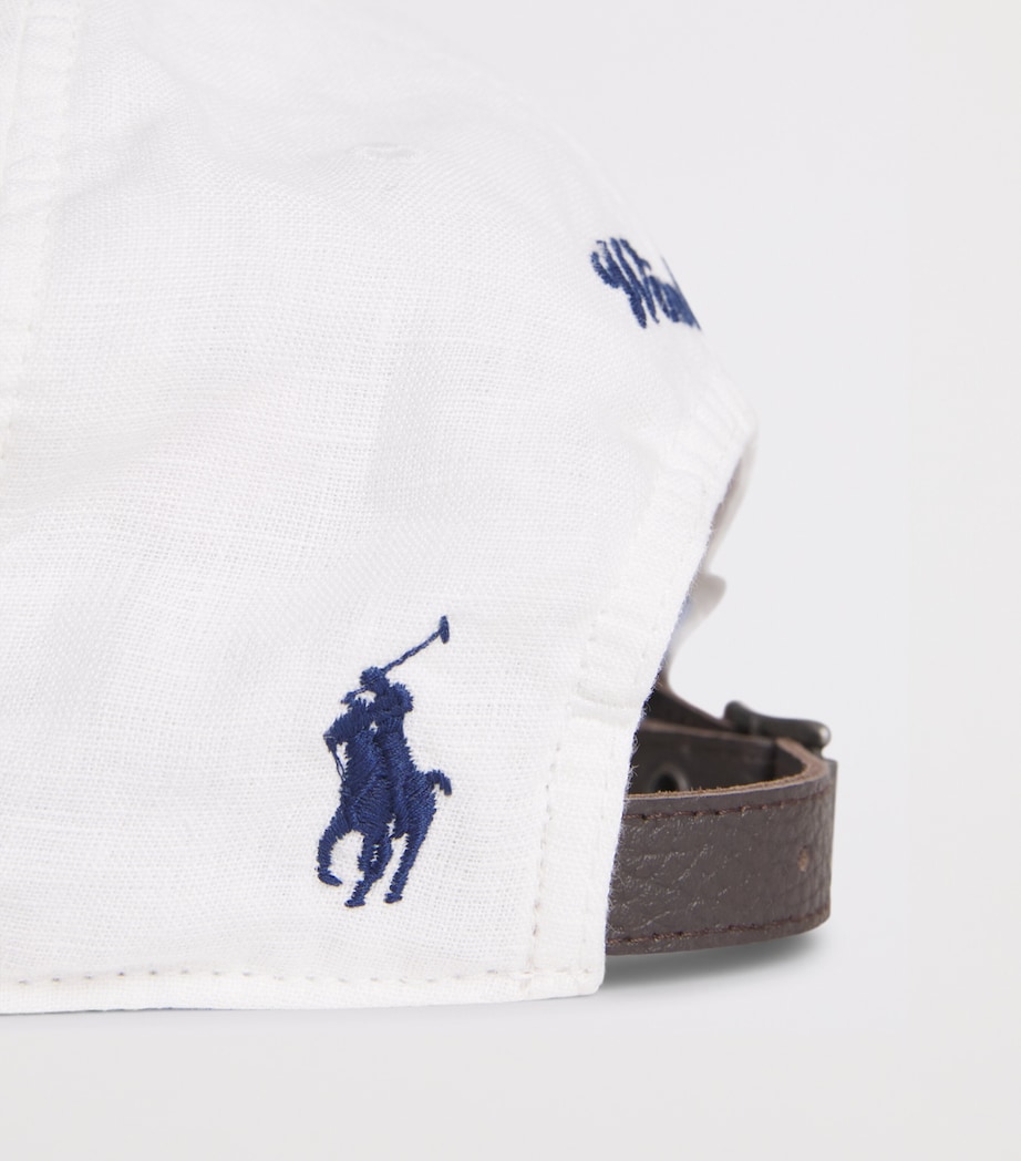 Polo Ralph Lauren x Wimbledon Linen Logo Cap Ceramic White Image 4