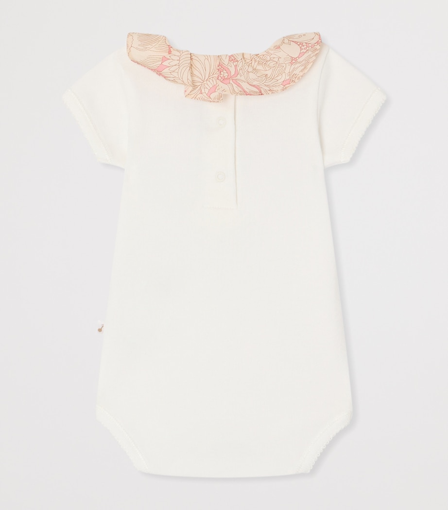 Bonpoint Organic Cotton June Bodysuit (1-18 Months) Blanc Lait Image 2