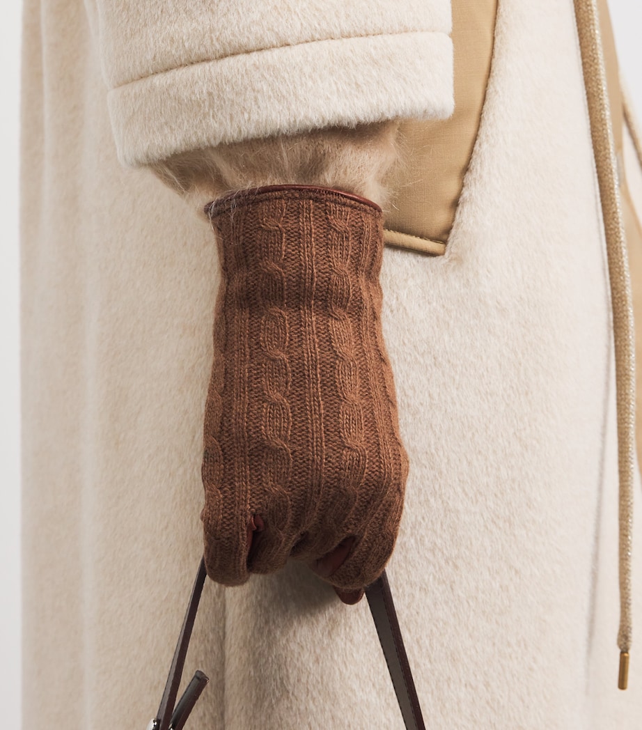 Eleventy Leather Dual Gloves Vicuna Image 2