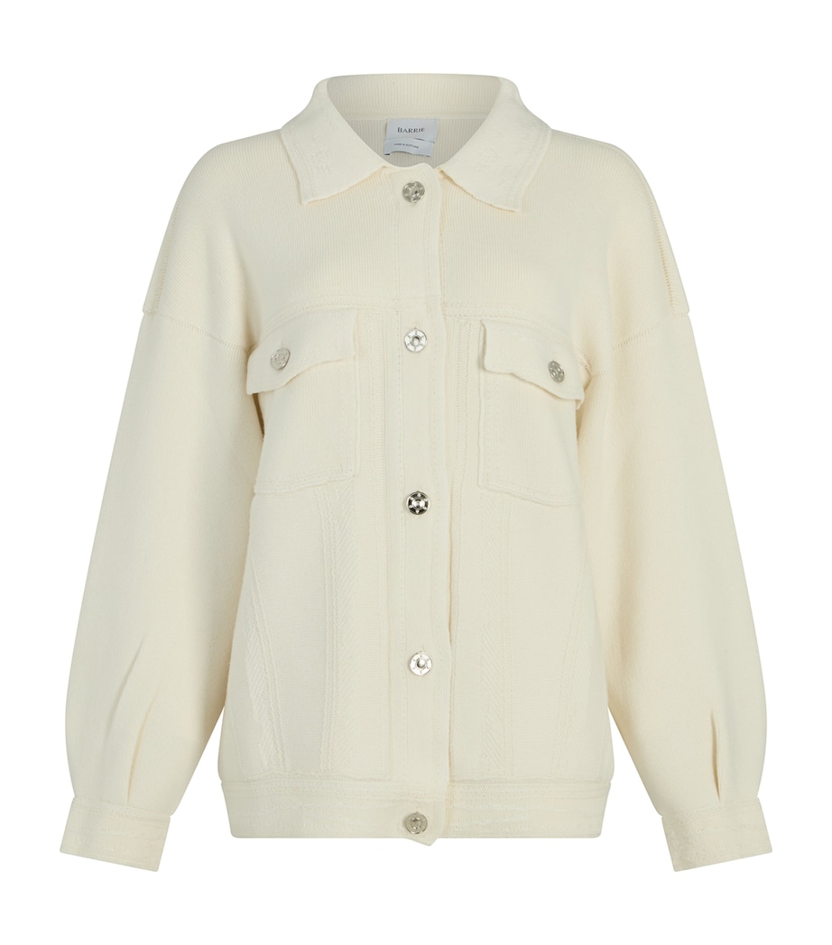 Cashmere-Blend Oversized Denim Jacket 107 BARRIE NIVEOUS Image 1