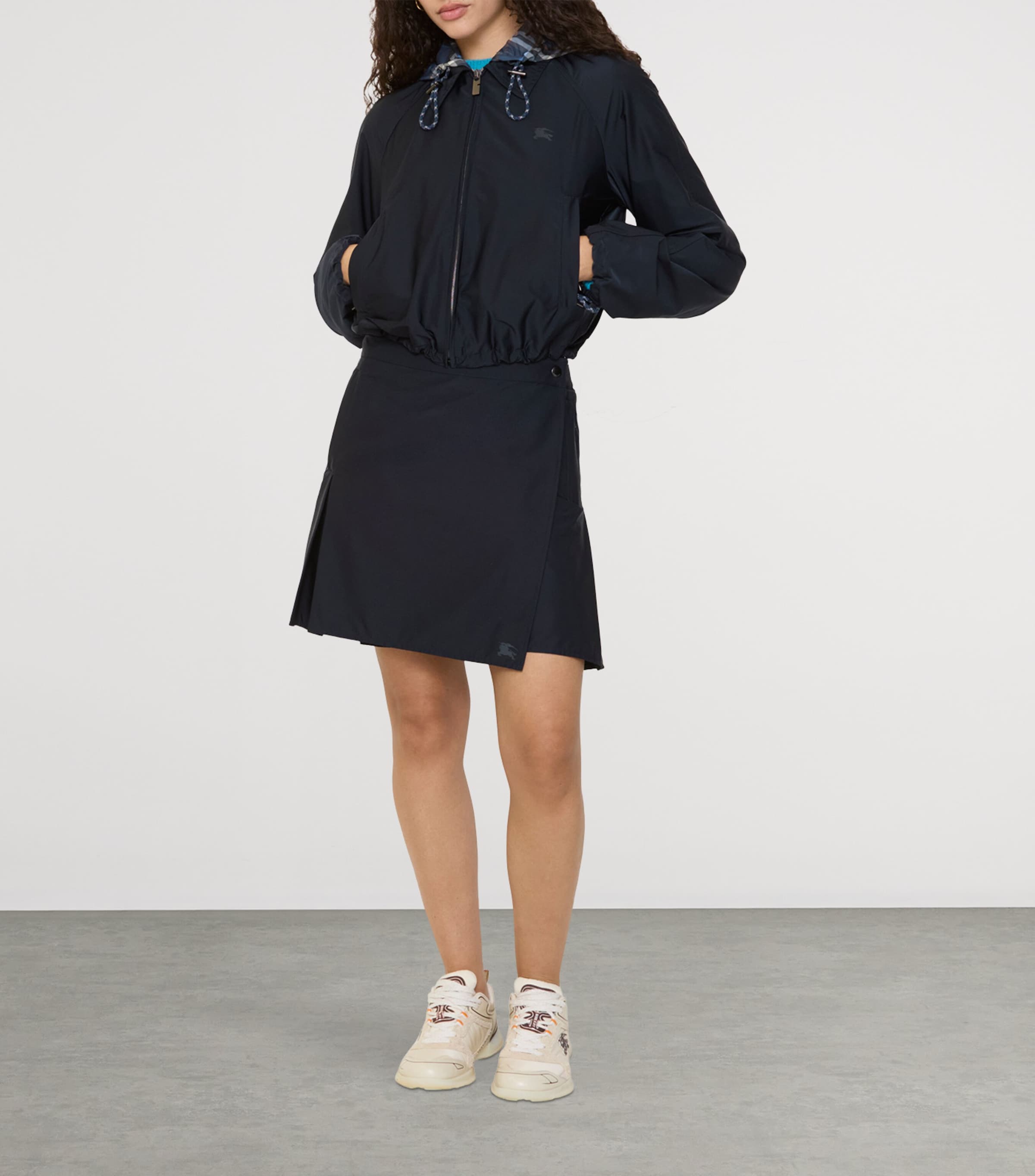 Technical Water-Resistant Mini Skirt SILHOUETTE BLUE Image 2