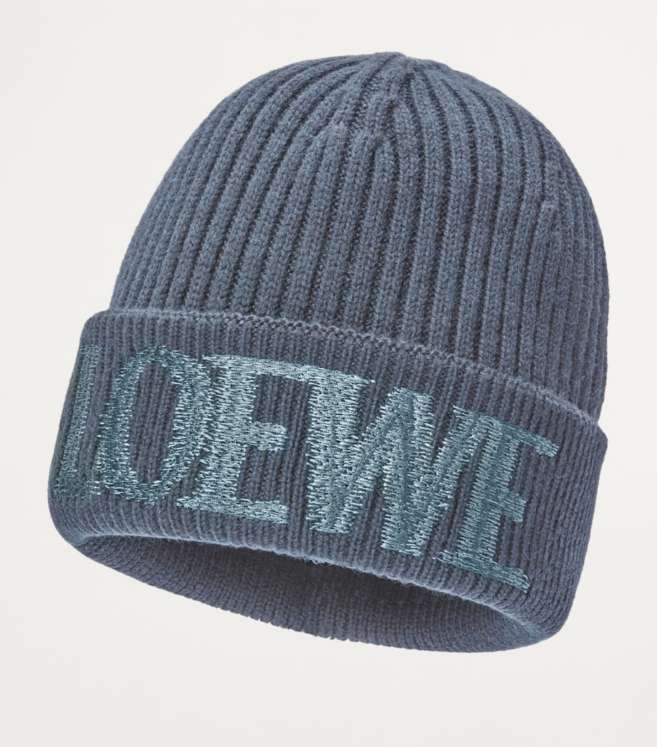 Wool-Blend Beanie GREY BLUE Image 2