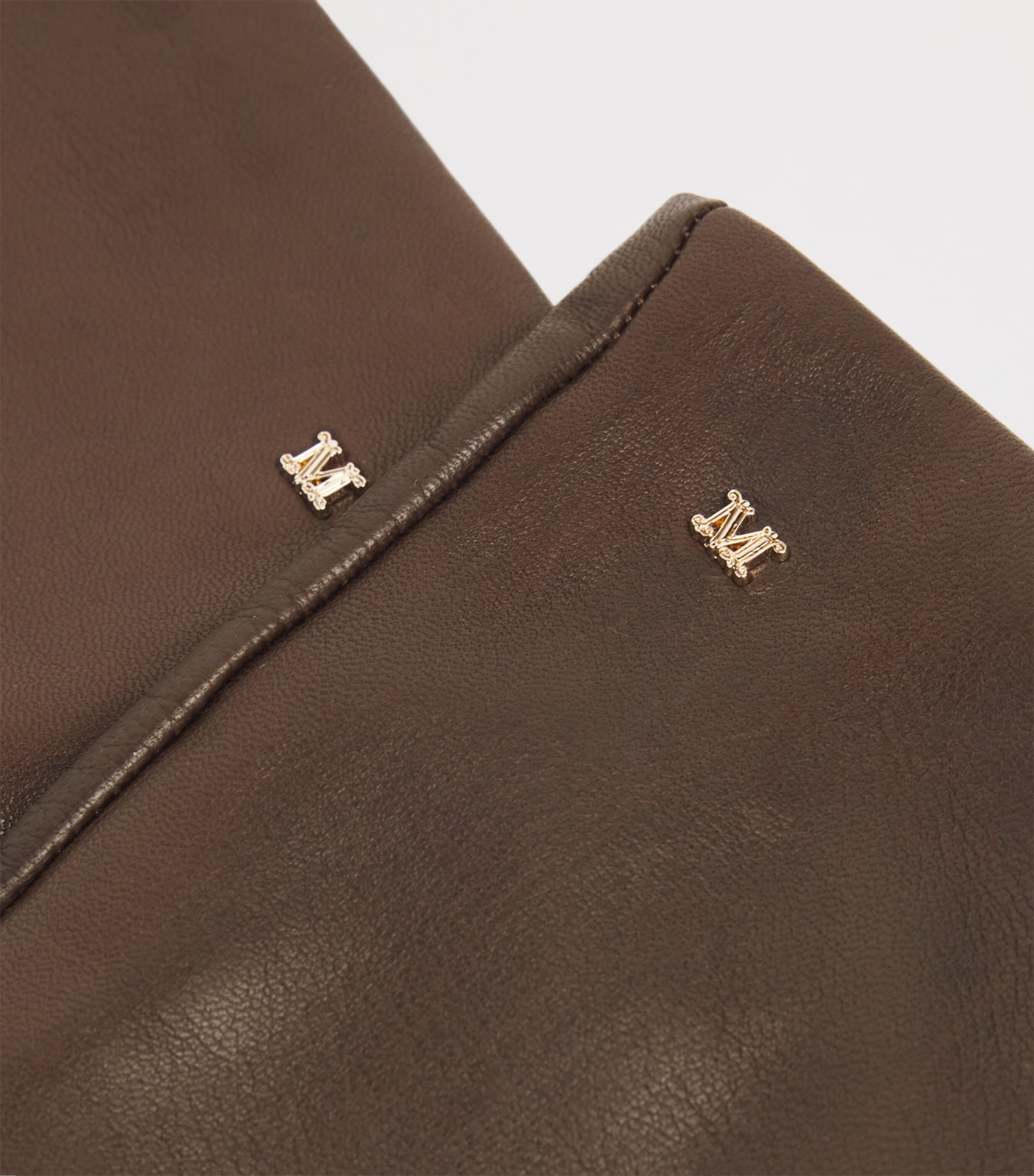 Leather Long Gloves TAWNY SAND Image 4