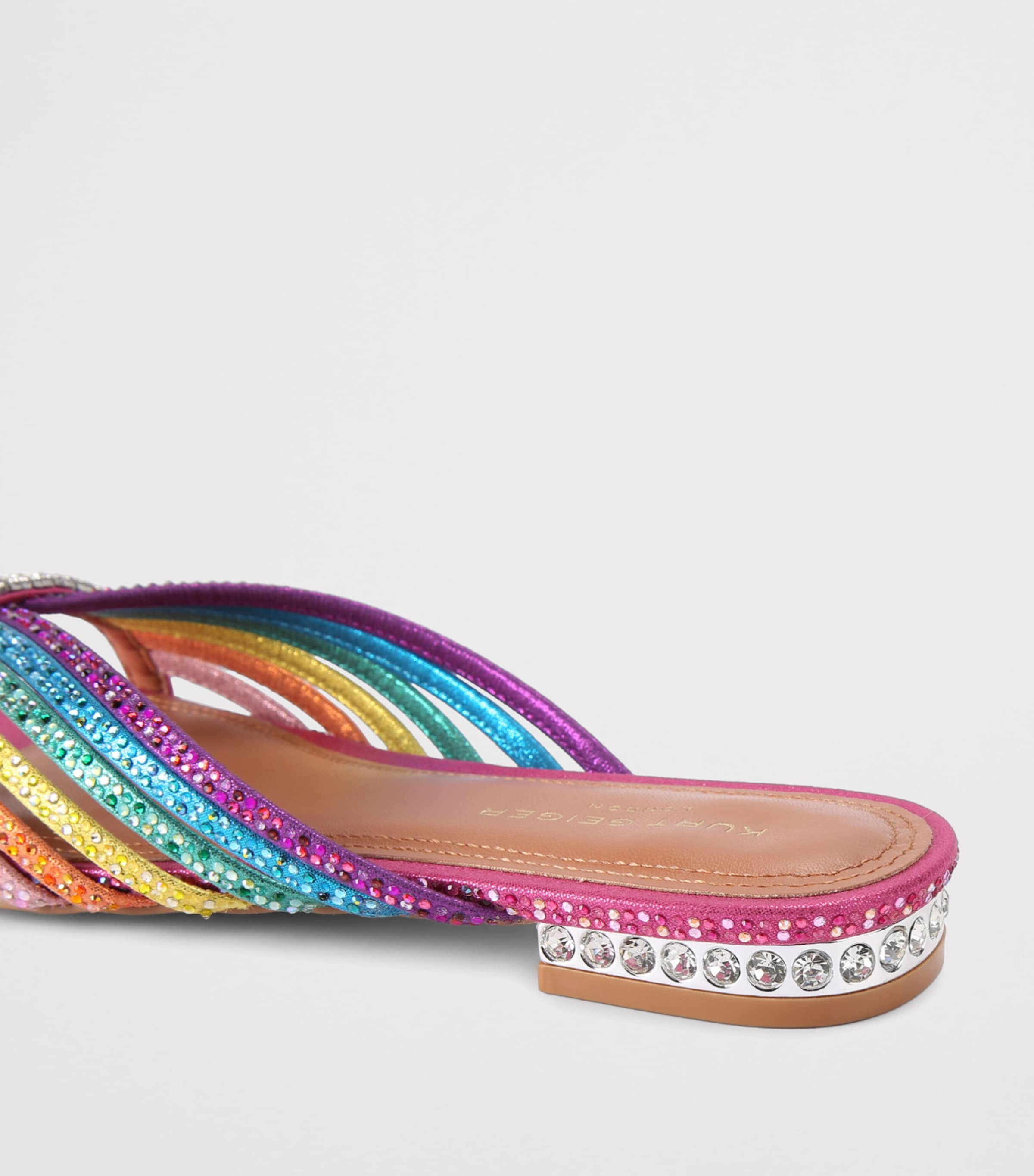 Kurt Geiger London Crystal-Embellished Slides Mult/other Image 3
