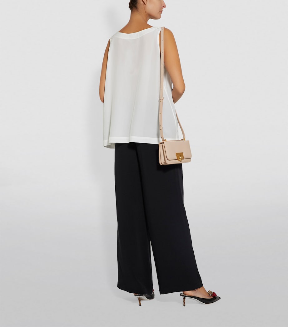 Silk Shell Top WHITE Image 11