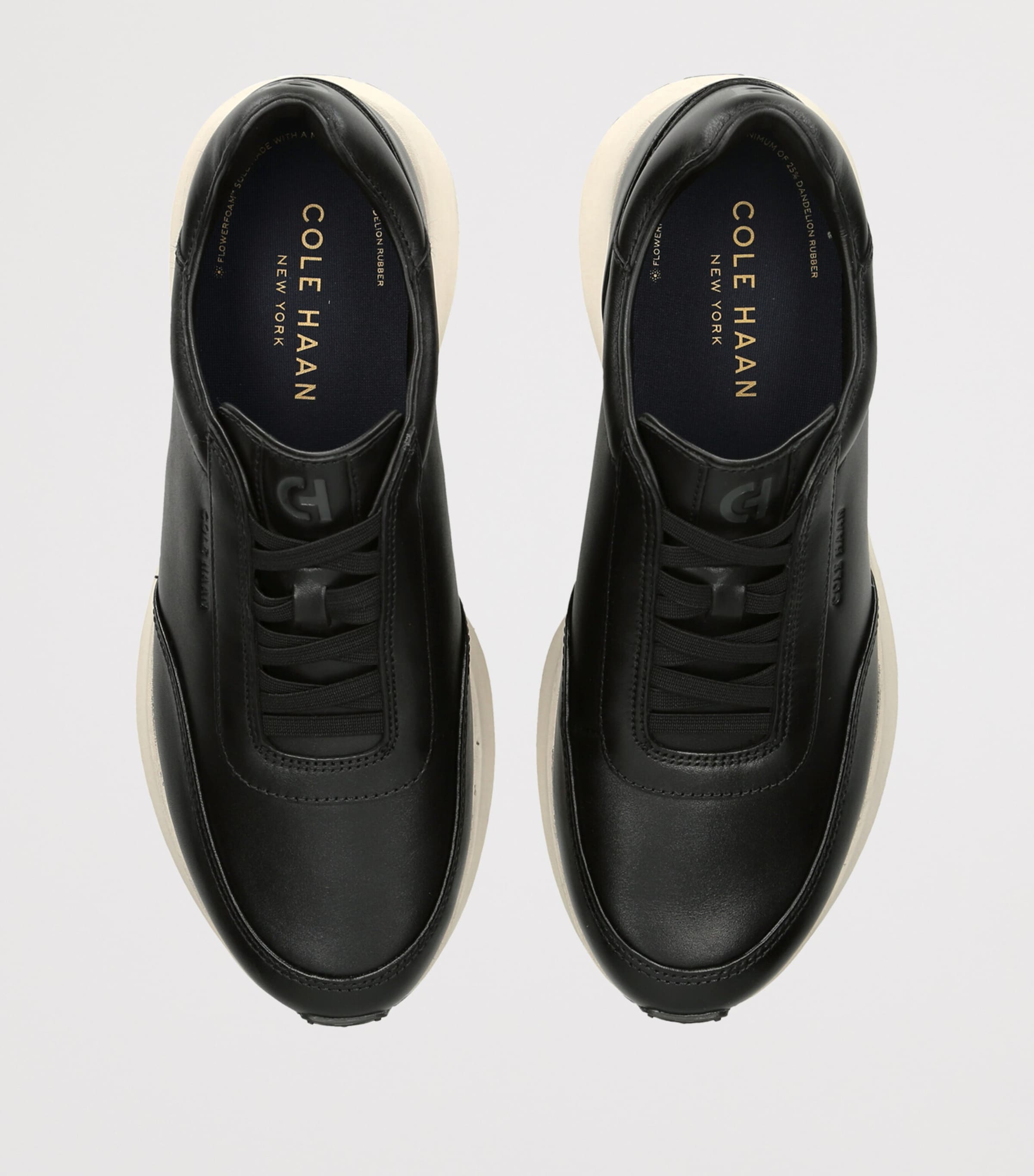 Cole Haan Leather GrandPrø Luxe Mile Sneakers Blk/white Image 3