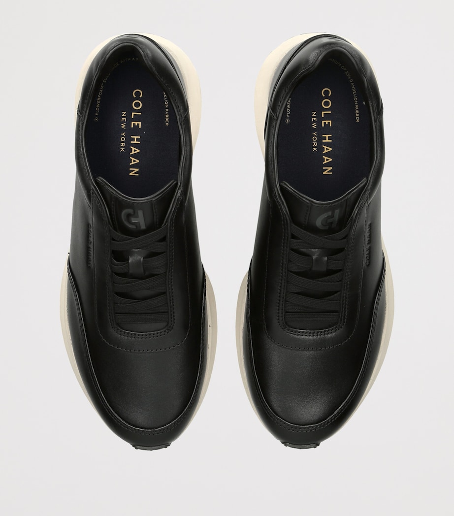 Cole Haan Leather GrandPrø Luxe Mile Sneakers Blk/white Image 3