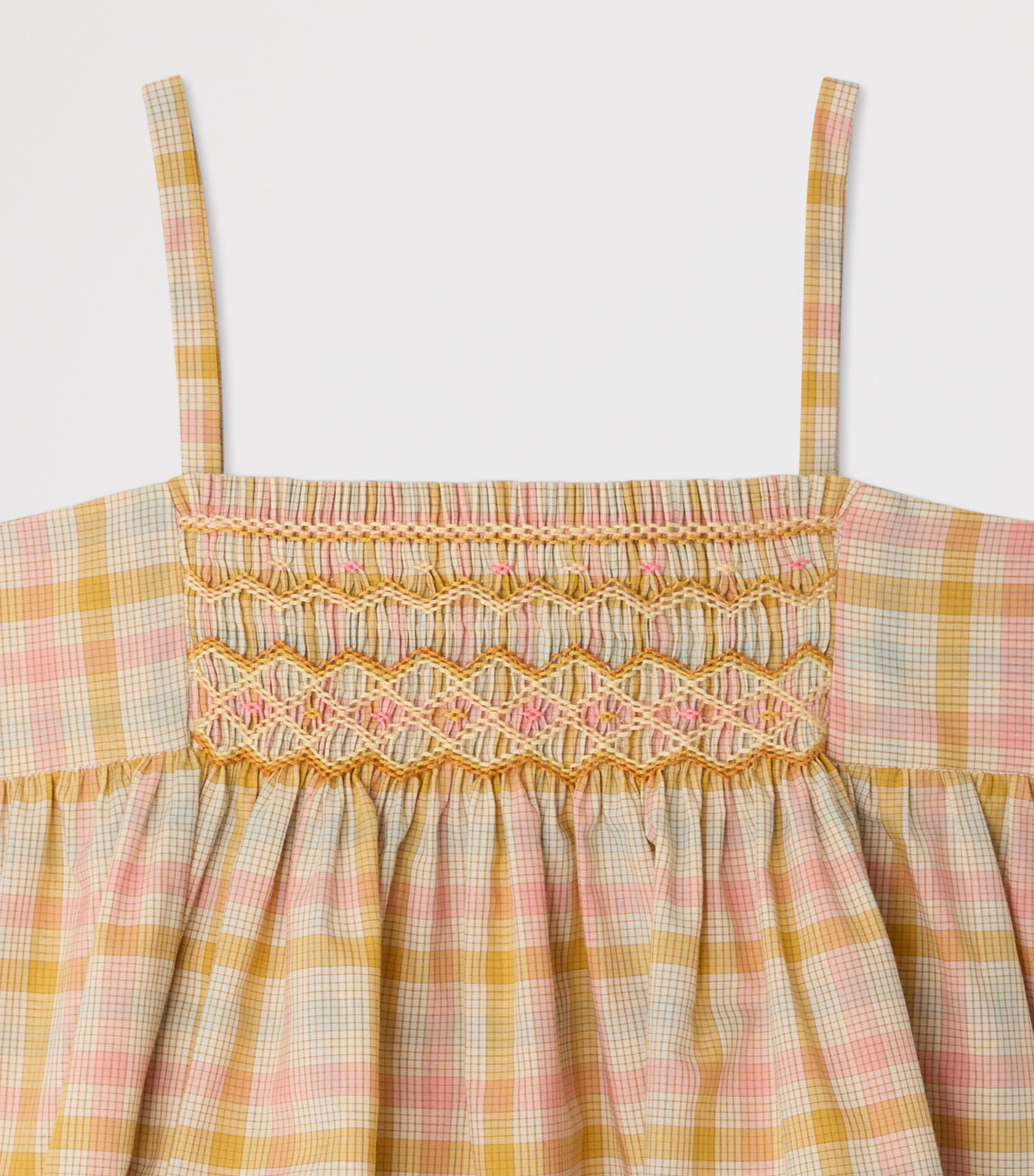 Bonpoint Check Prunelle Tank Top (10-14 Years) Ca Rose Image 3