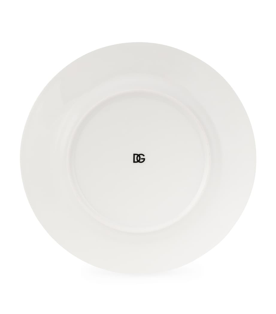 Set of 2 DG Logo Dinner Plates (26.5cm) U0082-DG LOGO BORDO Image 4