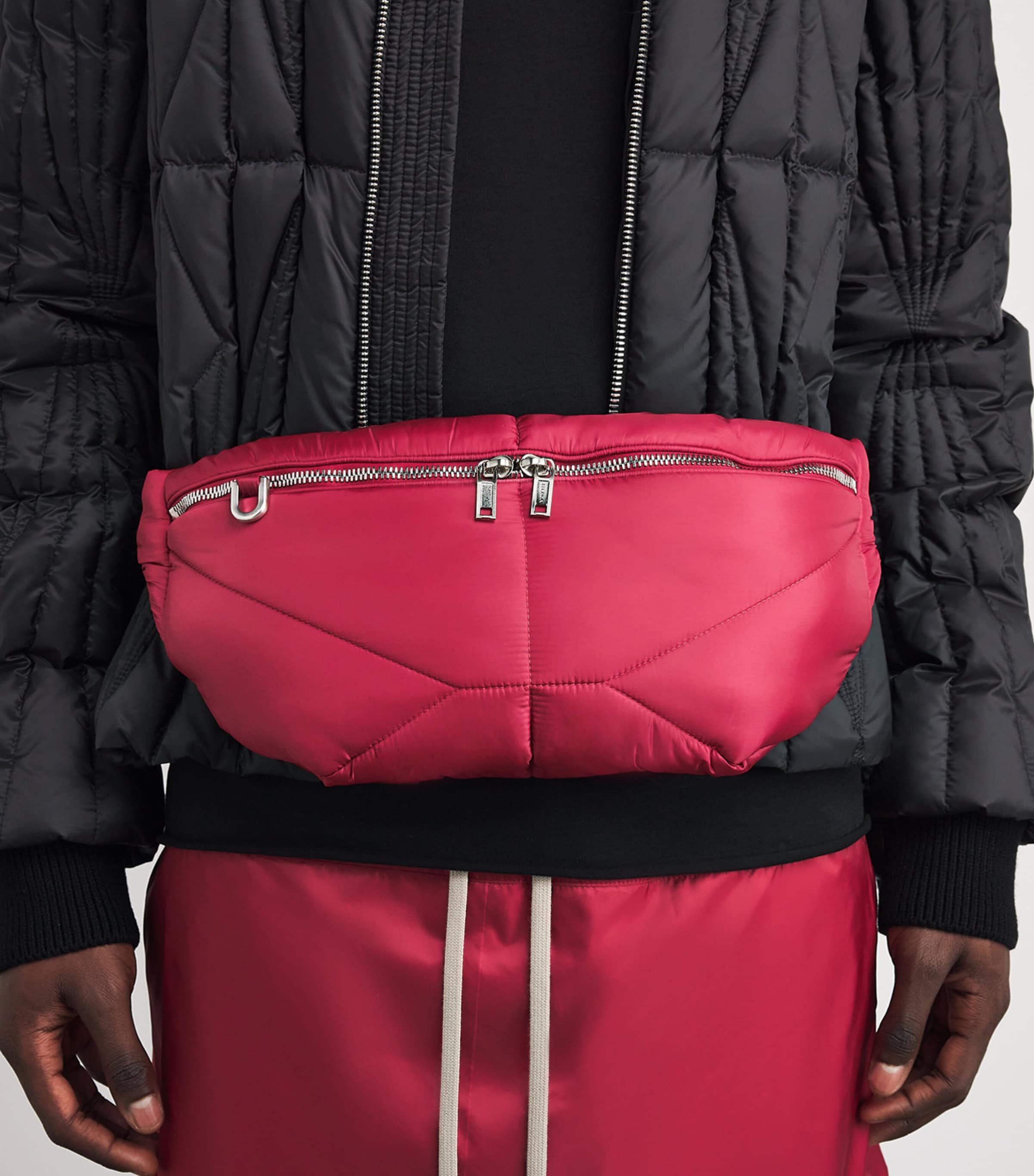 x Moncler Down Marsupio Belt Bag 438 - CARNELIAN Image 2
