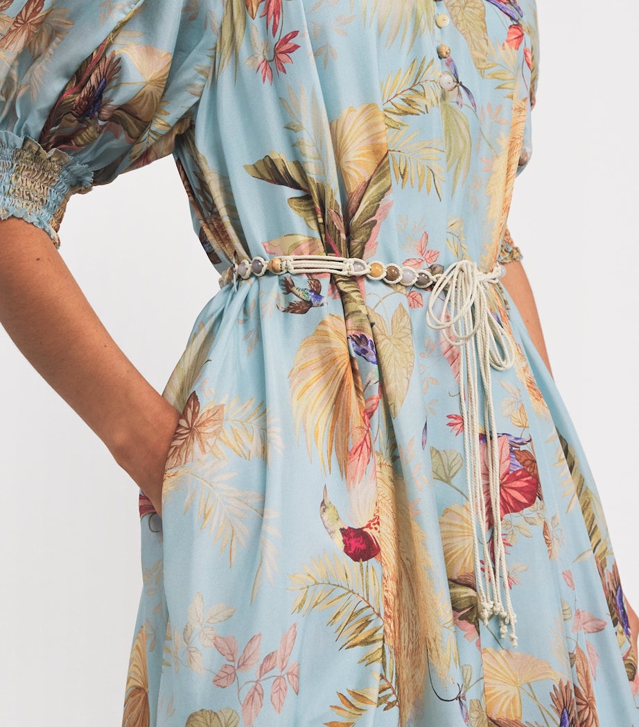 Silk Palm Ascension Maxi Dress AQPLMFLO/AQA PM FLRL Image 4