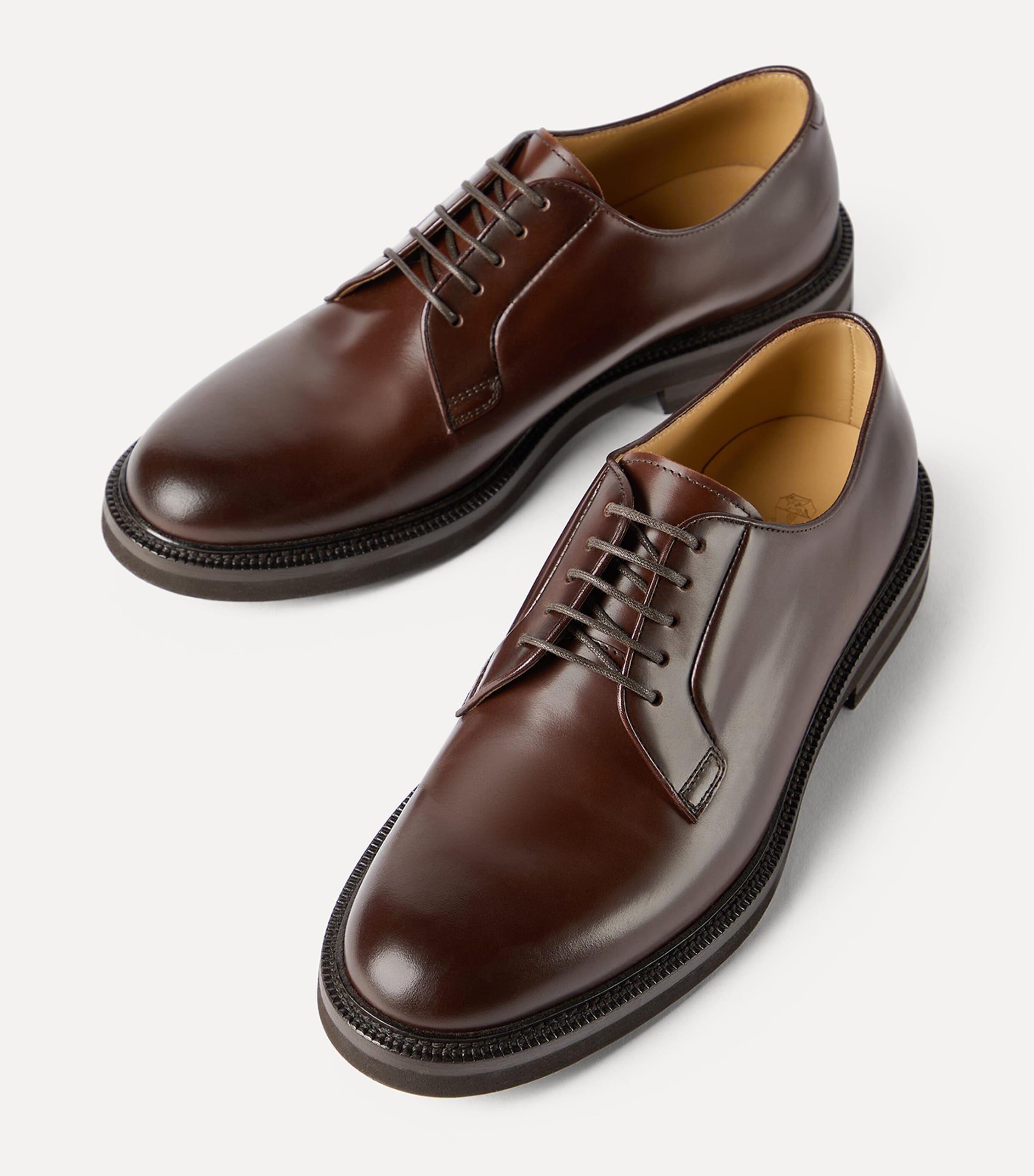 Brunello Cucinelli Aged Calfskin Derby Shoes Image 2