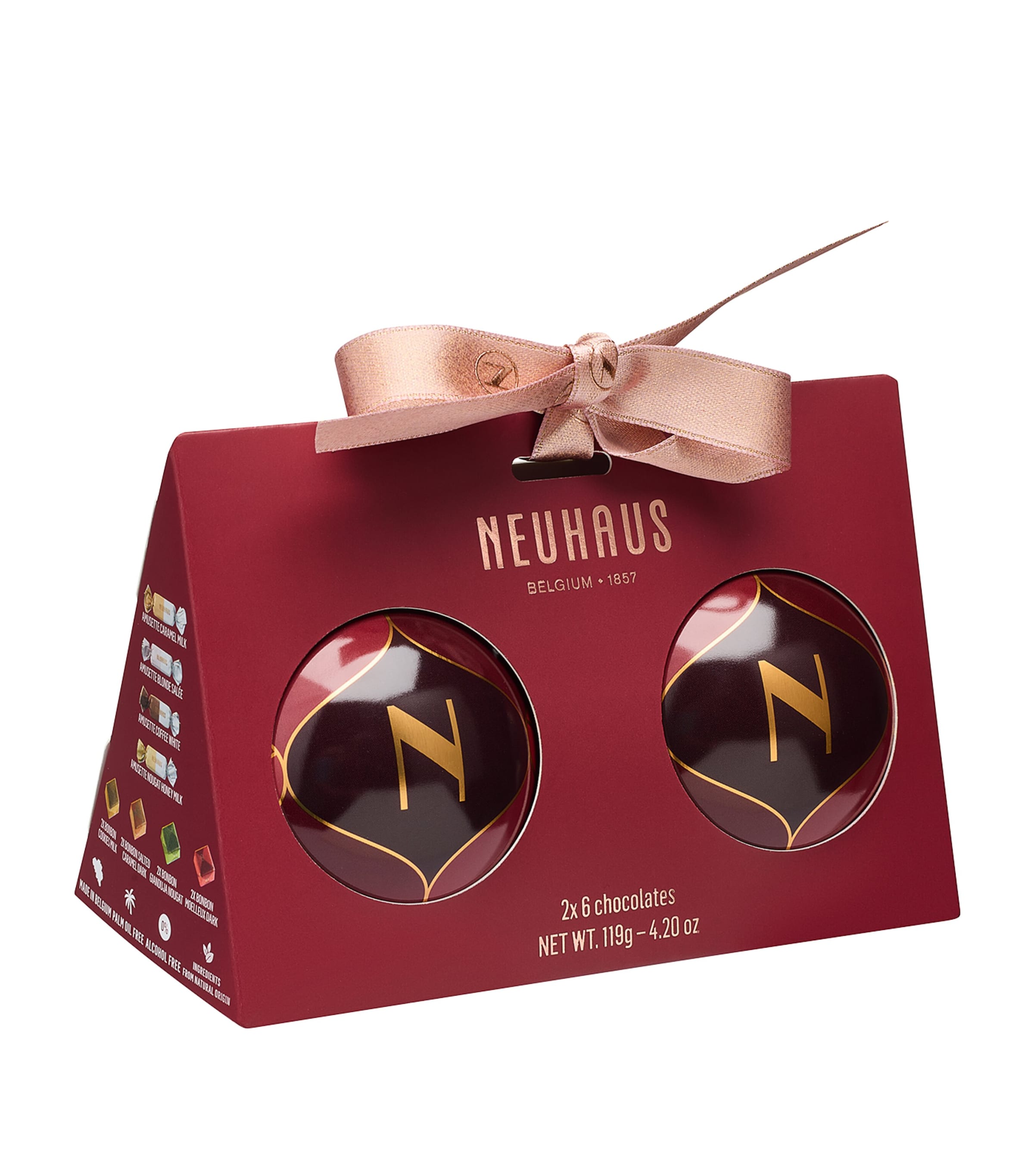 Set of 2 Chocolate Christmas Balls (119g) NO COLOUR Image 2