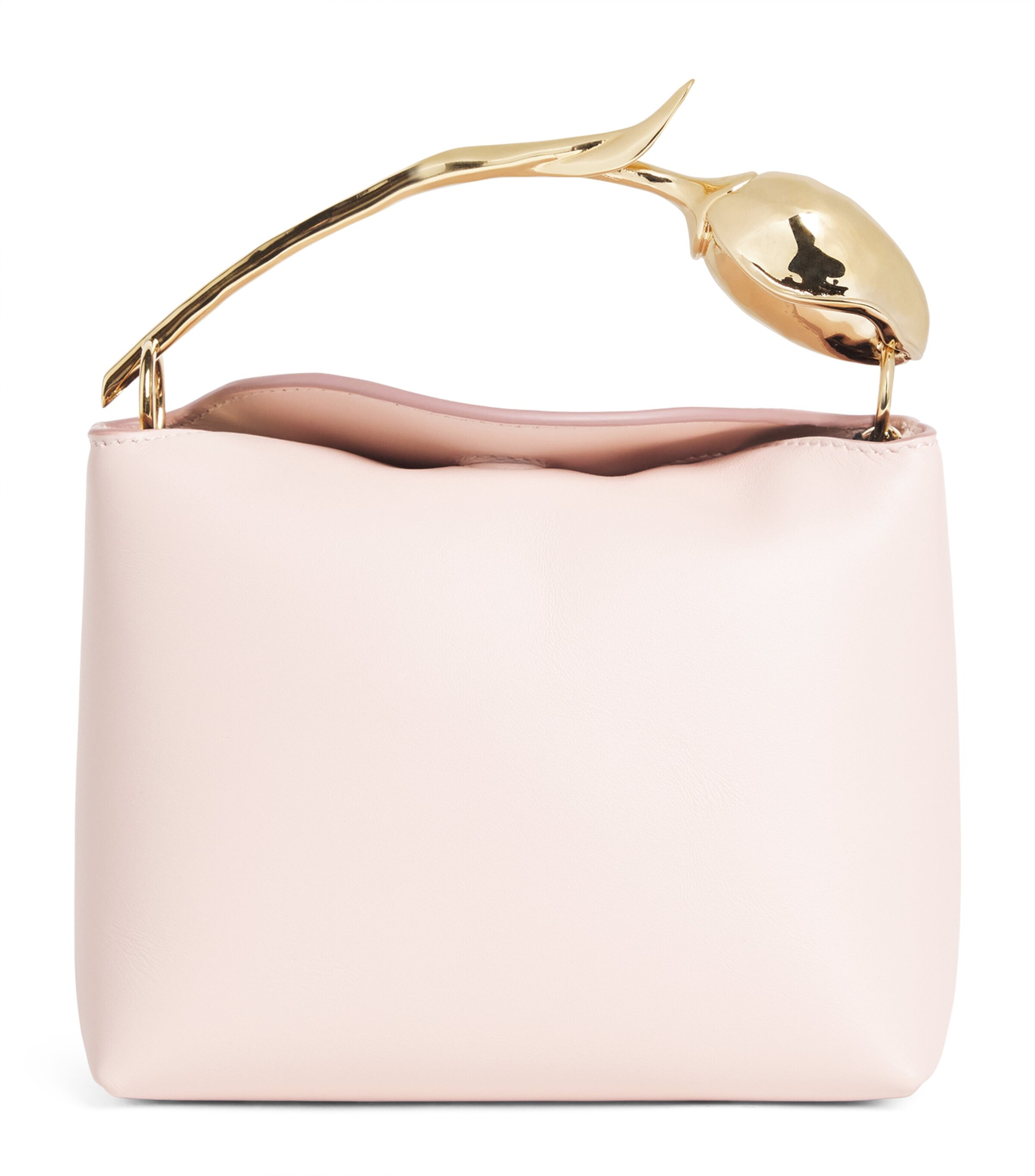 Erdem Mini Leather Bloom Top-Handle Bag Blush Image 1