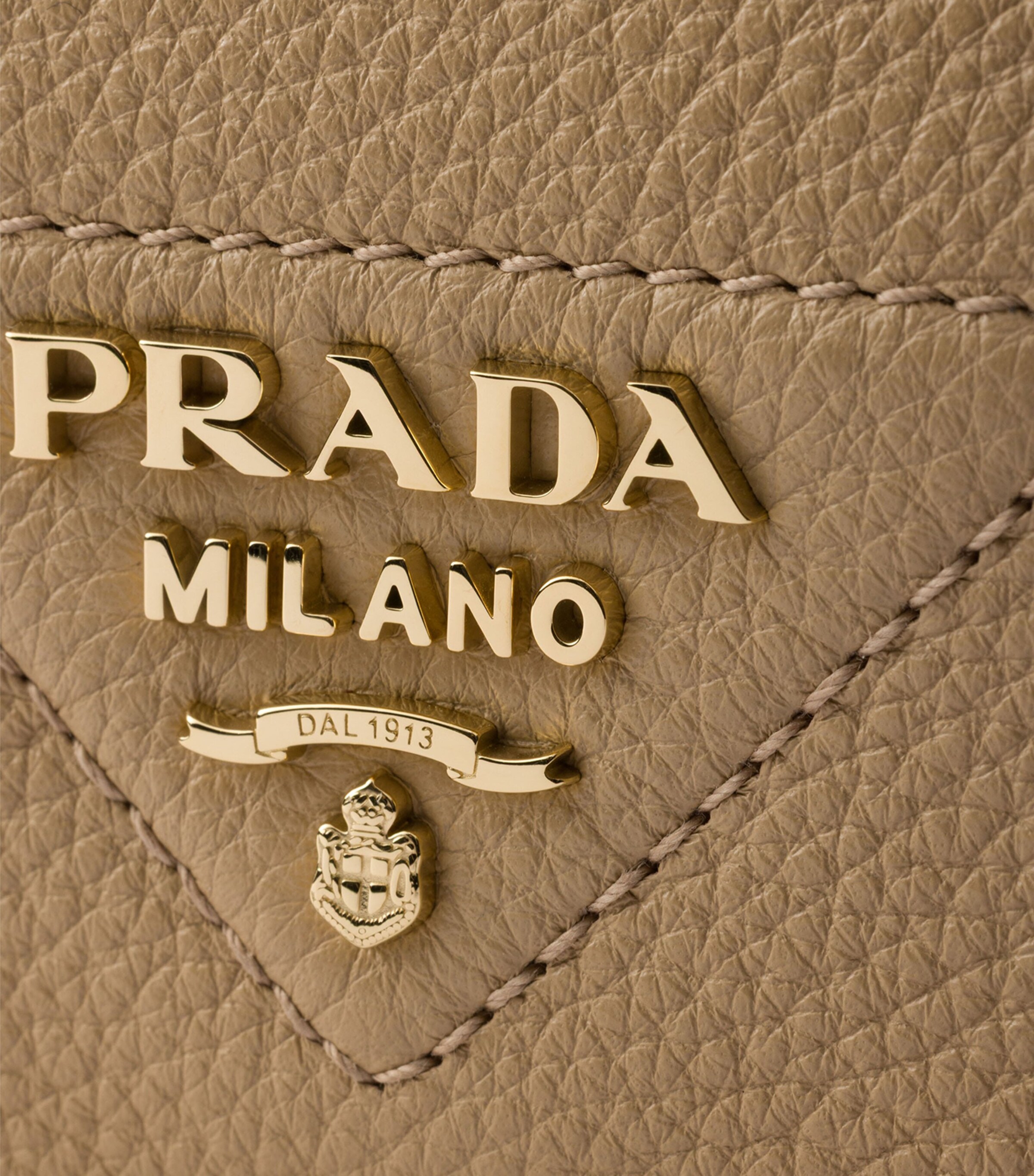 Prada Leather Cross-Body Bag Neutral Image 6