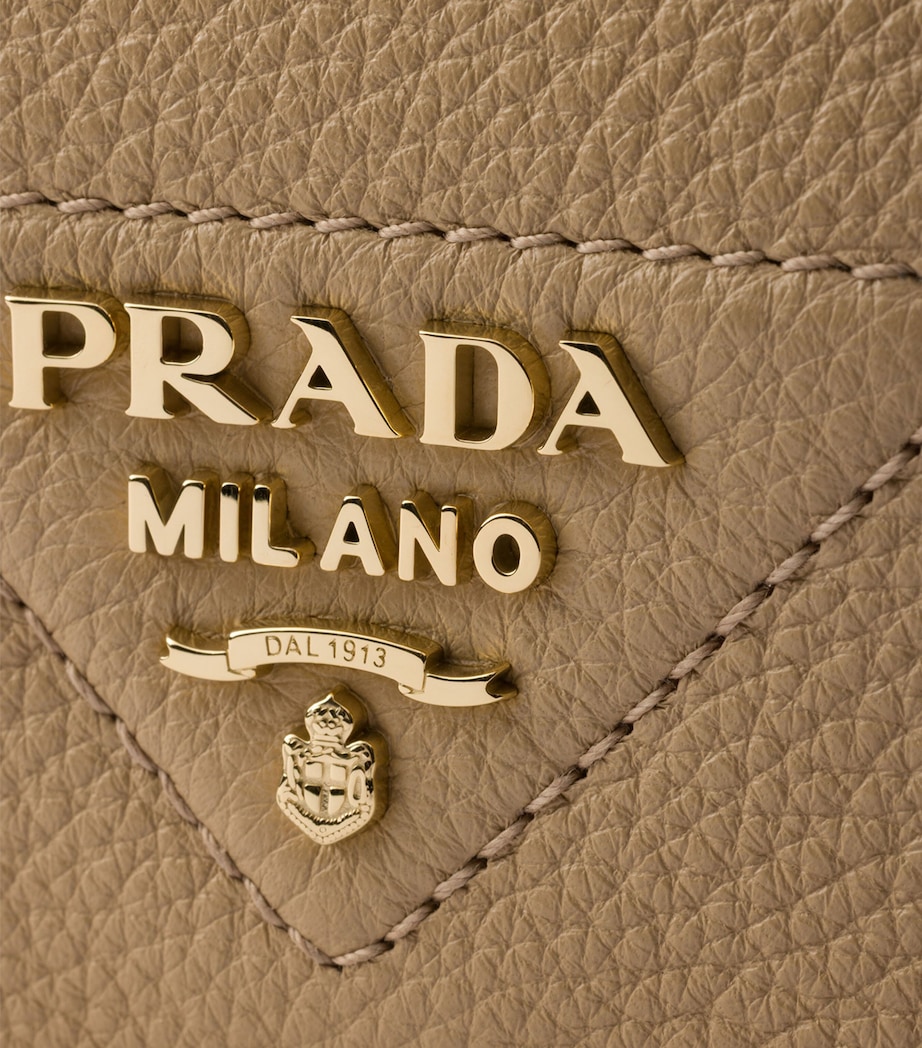 Prada Leather Cross-Body Bag Neutral Image 6