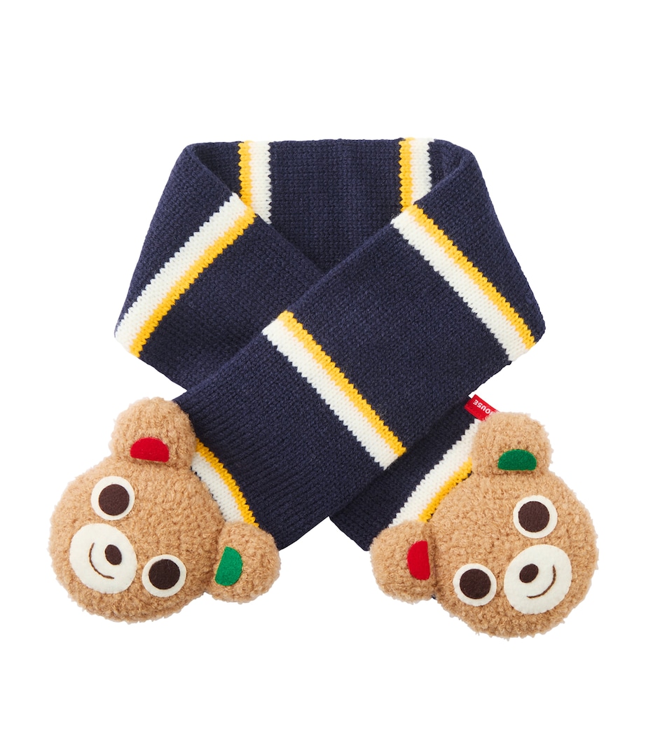 Miki House Pucchi Bear Knitted Scarf Image 1