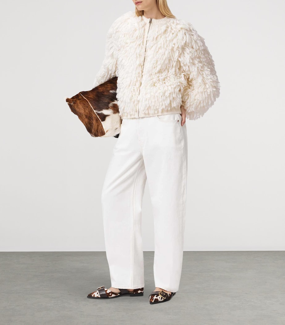 Wool-Blend Elias Jacket CHALK WHITE Image 3